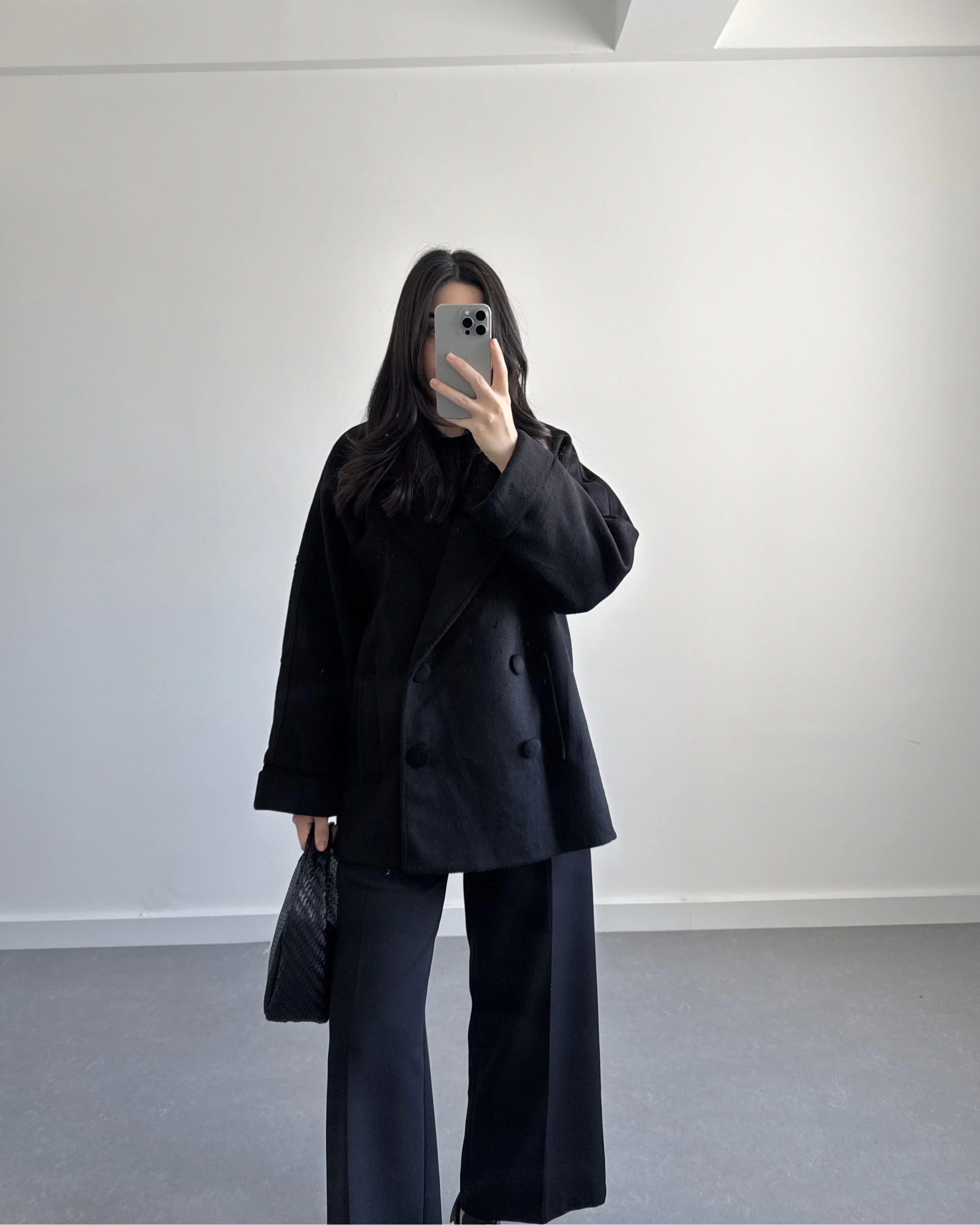 KRUVAZE YAKA KAŞE SİYAH