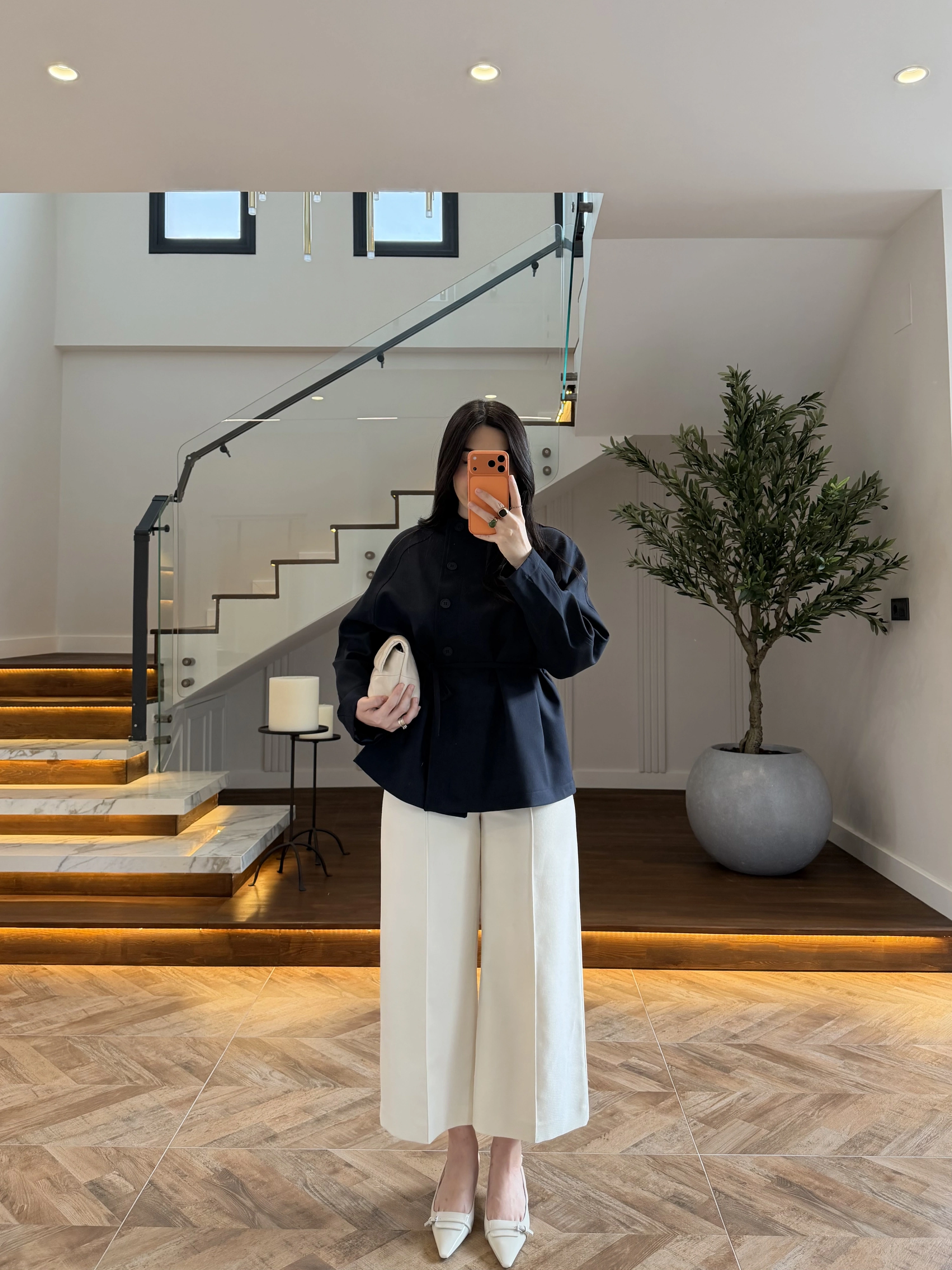 LACİVERT BAĞCIKLI DÜĞMELİ CEKET-7788