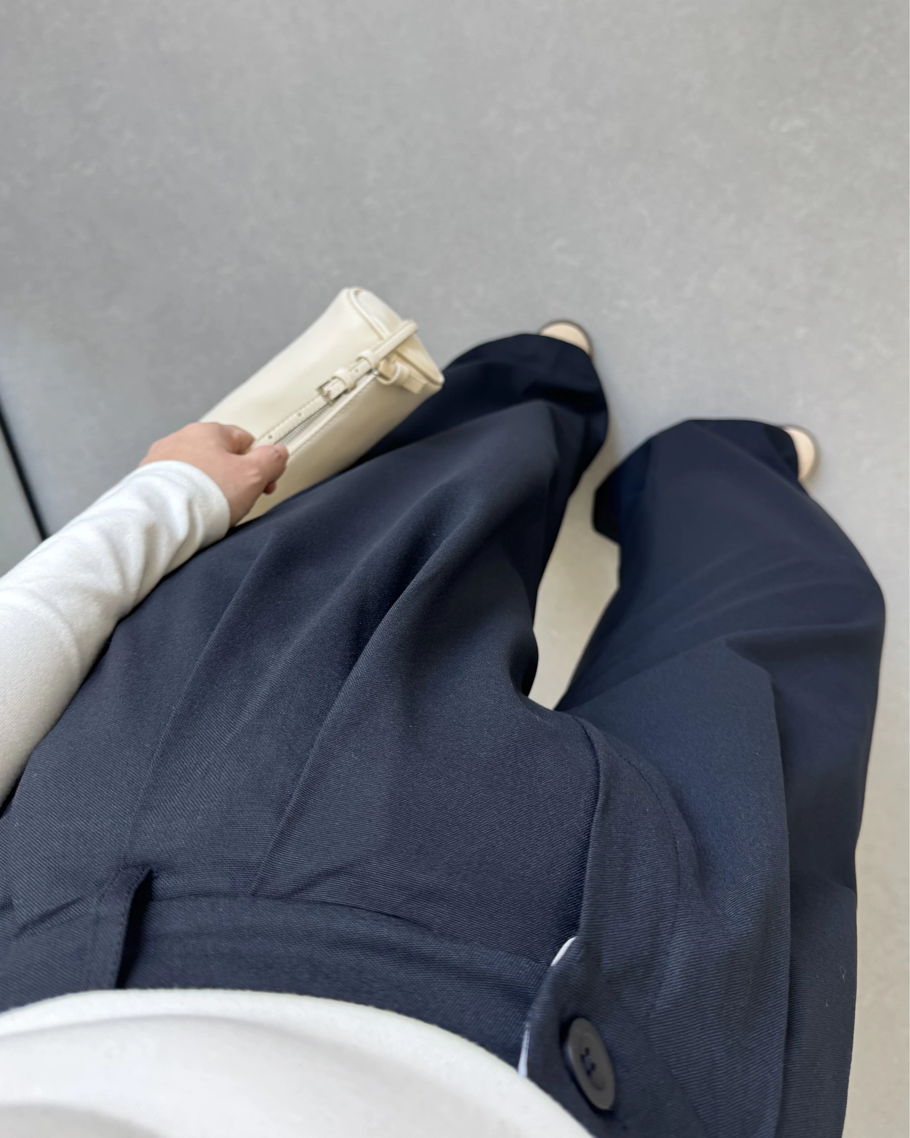 LACİVERT PALAZZO PANTOLON