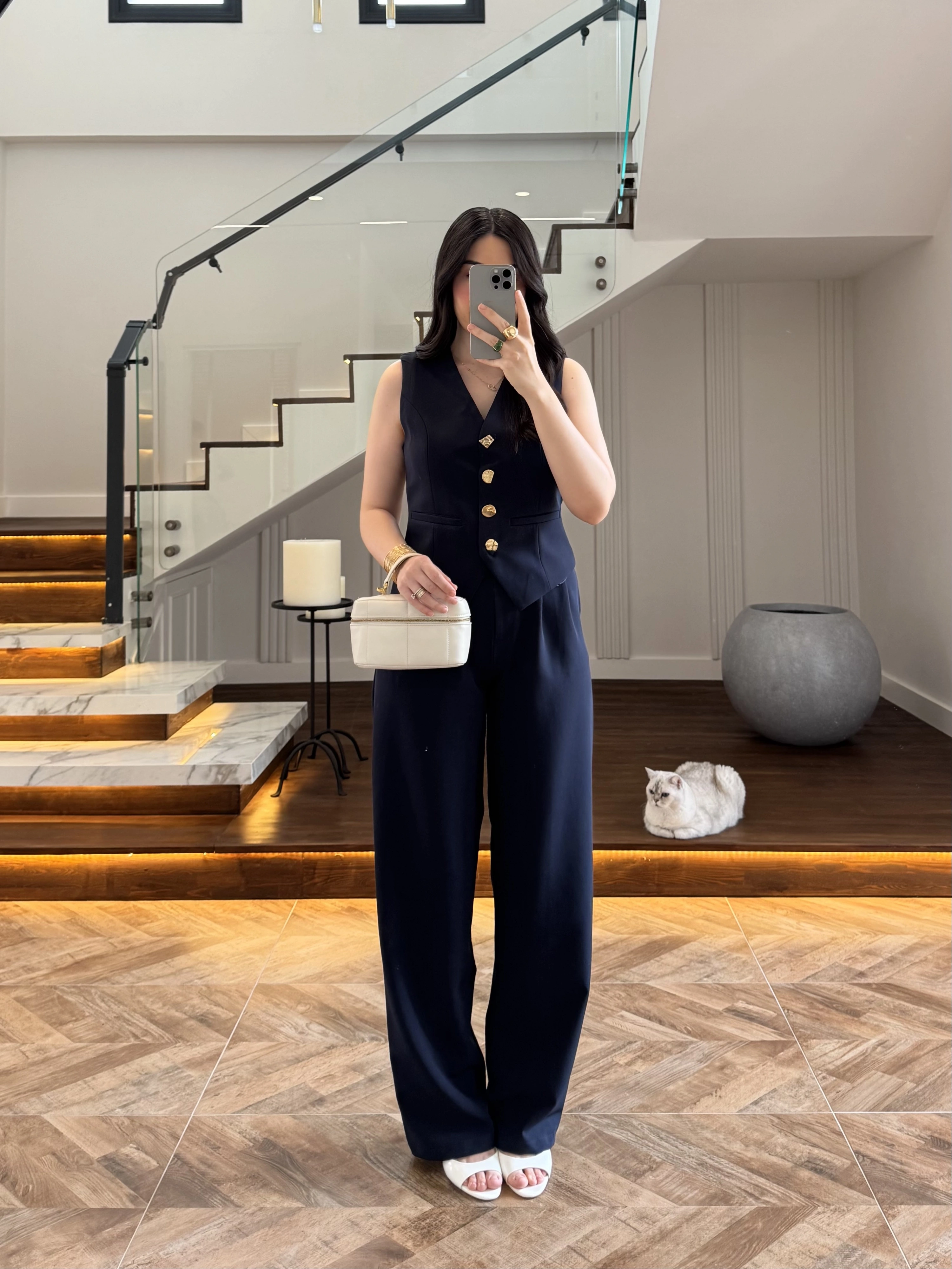 LACİVERT PANTOLON YELEK TAKIM -247172