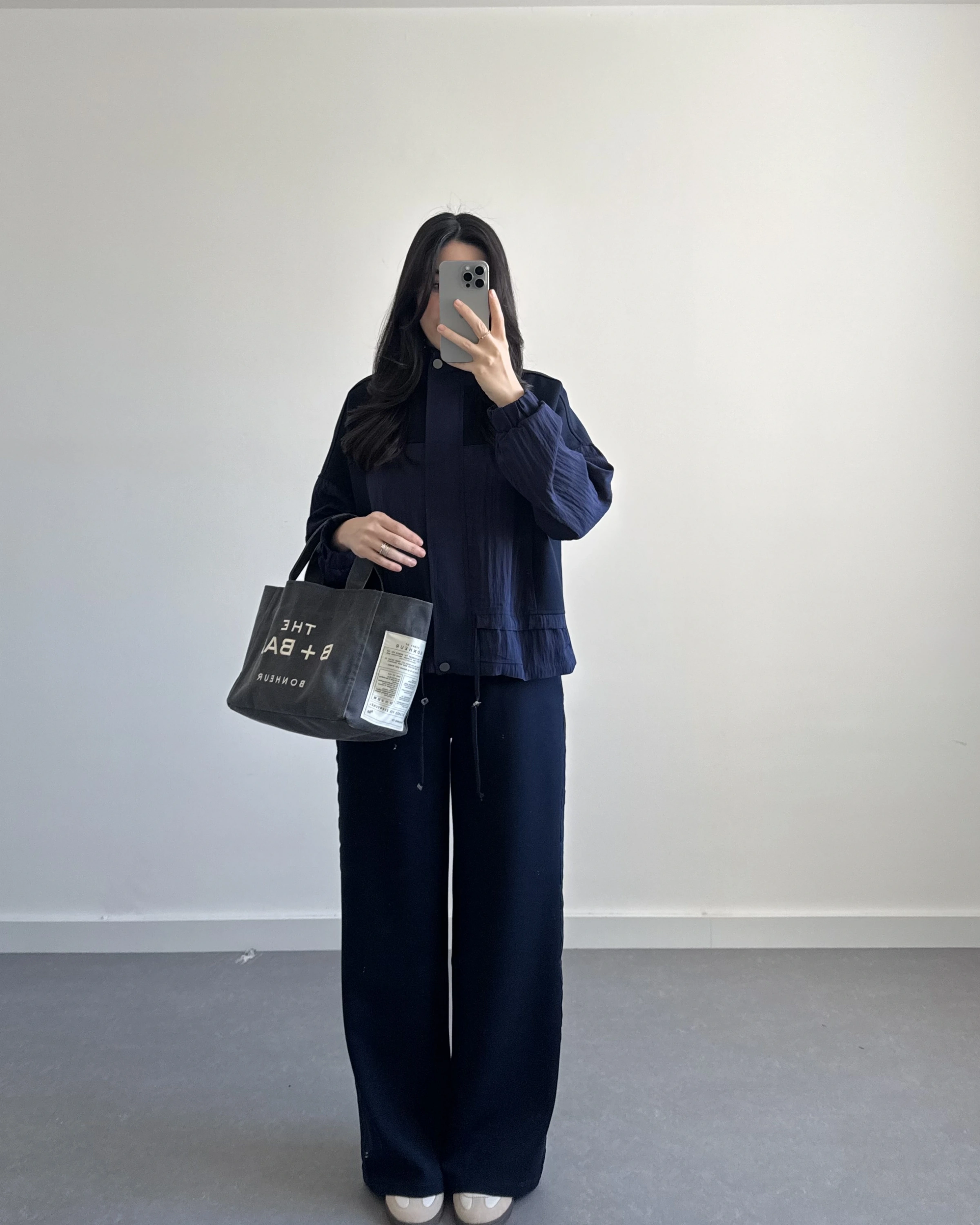 LACİVERT PREMİUM FERMUARLI MODAL CEKET TAKIM