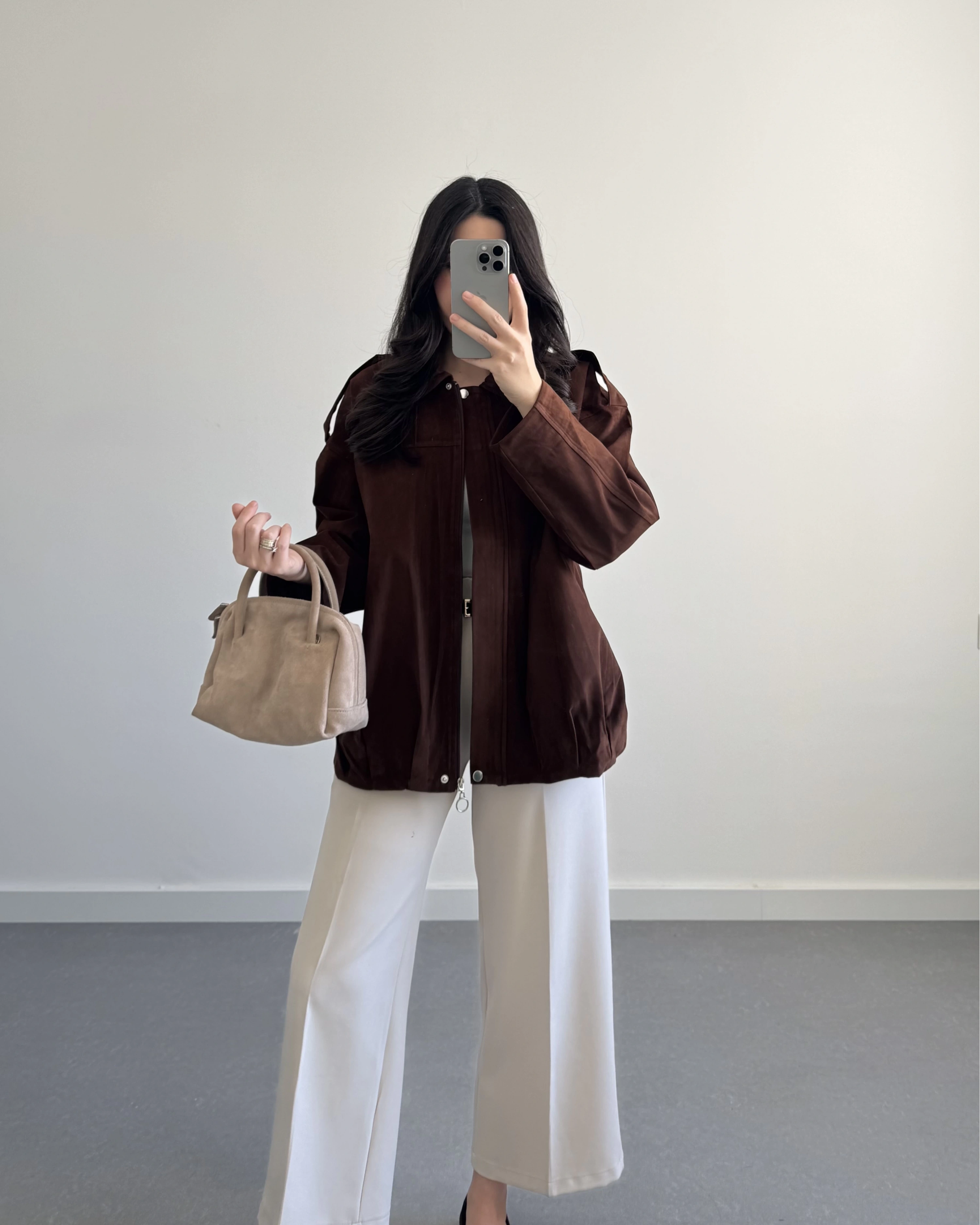 LUKE KAHVE SÜET CEKET