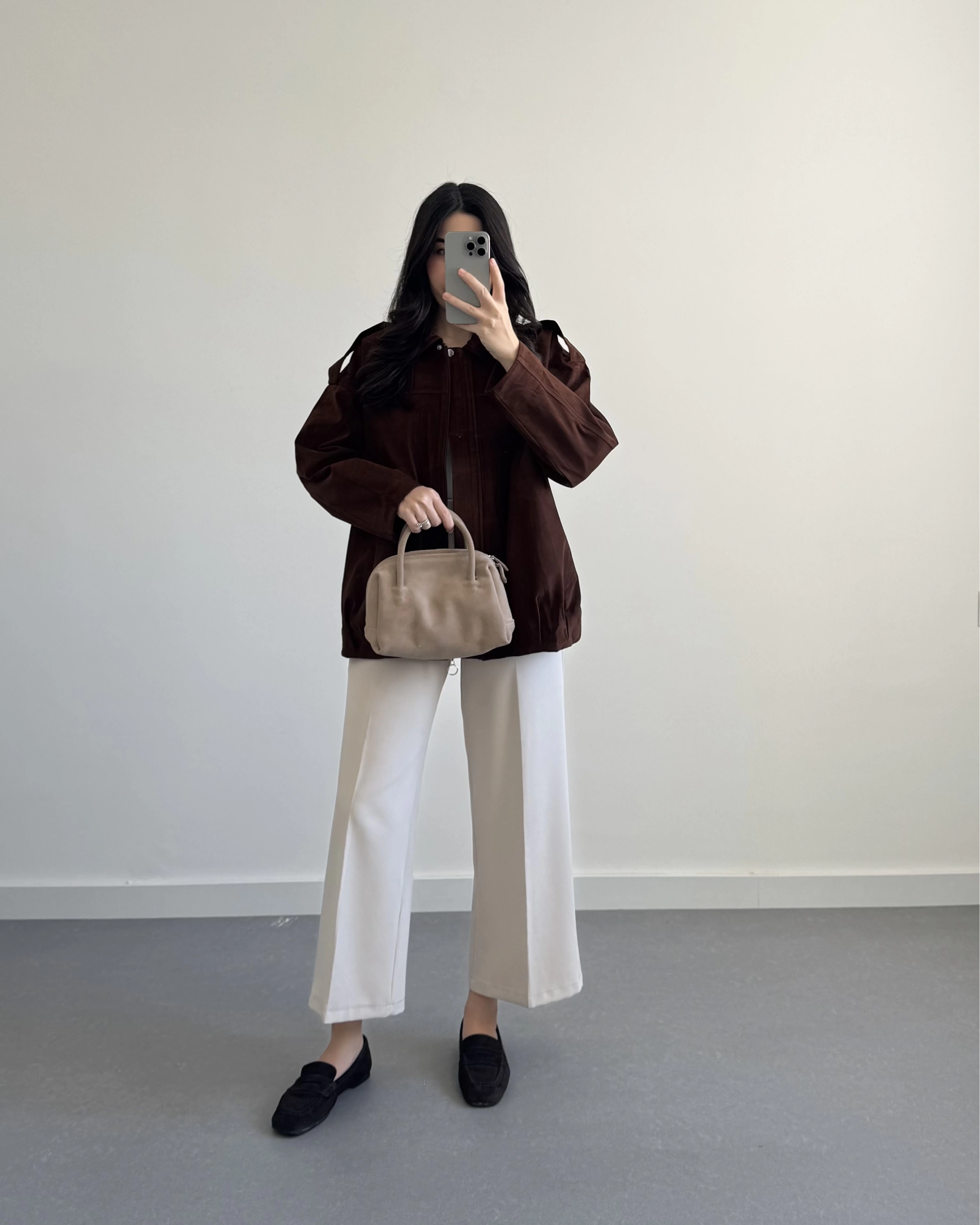 LUKE KAHVE SÜET CEKET