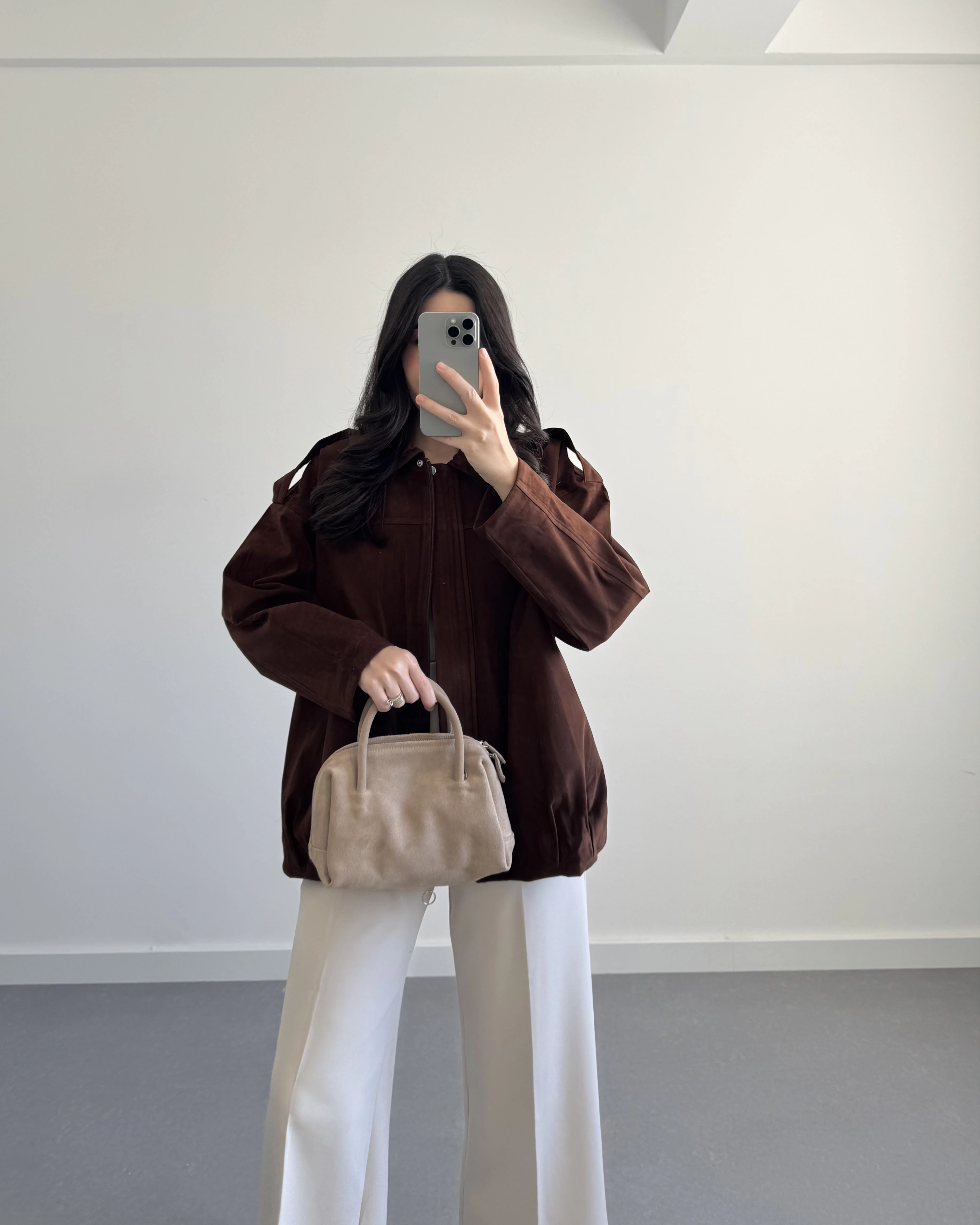 LUKE KAHVE SÜET CEKET