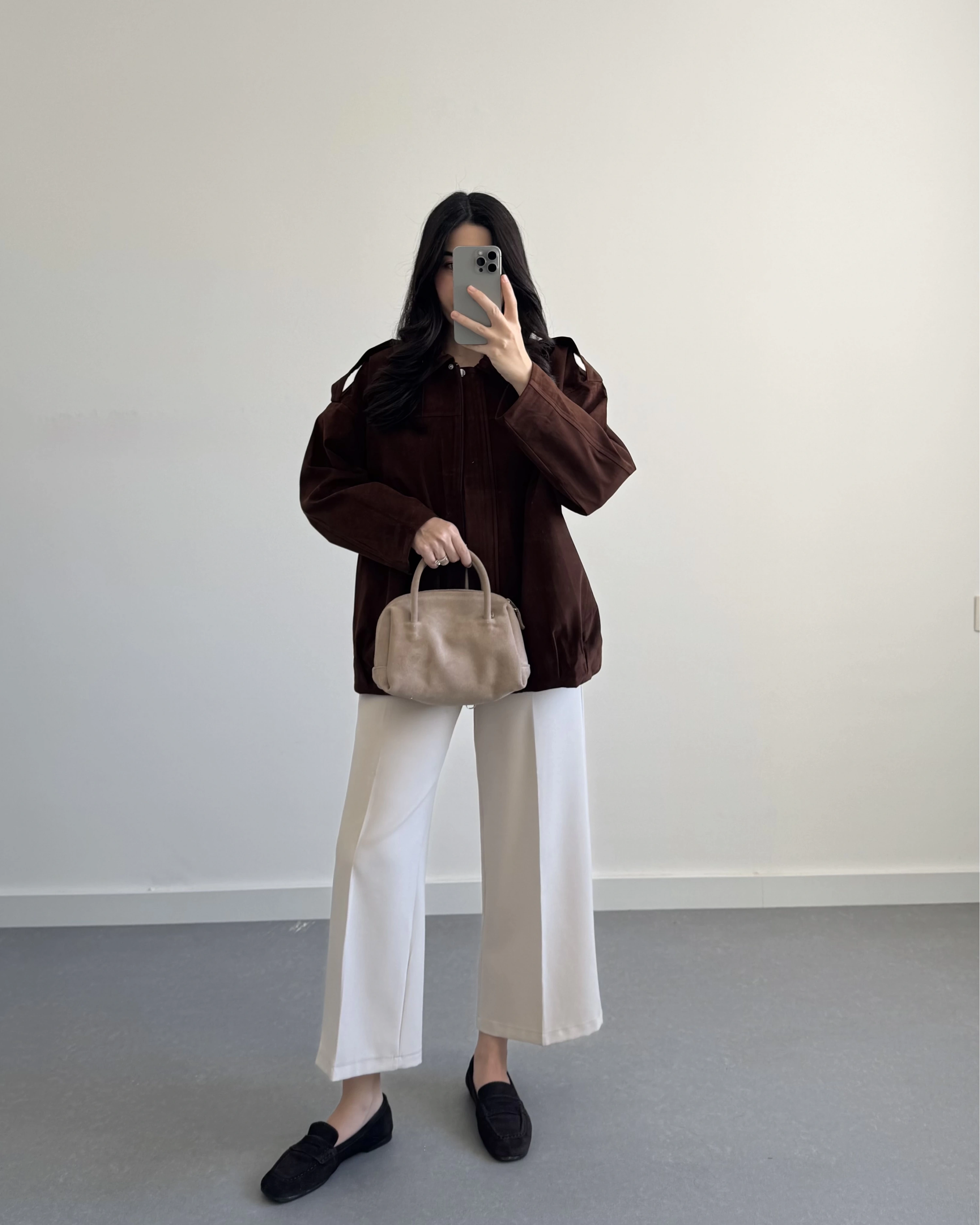 LUKE KAHVE SÜET CEKET