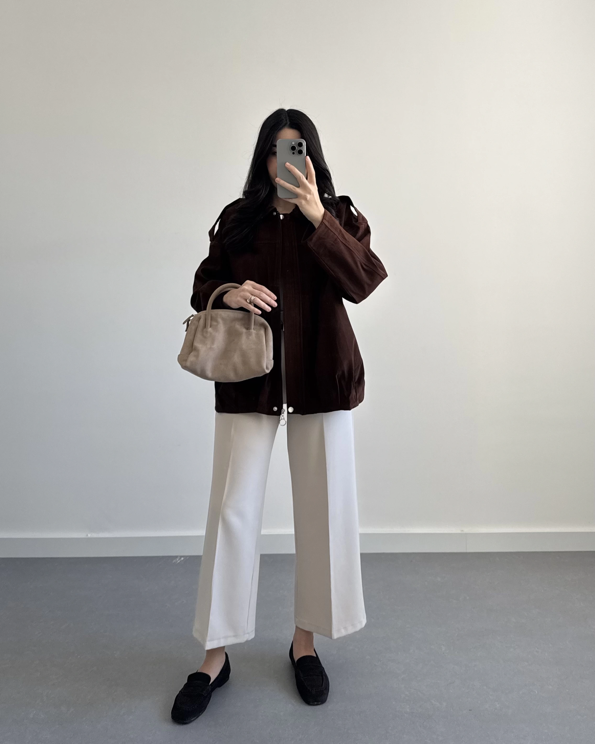 LUKE KAHVE SÜET CEKET