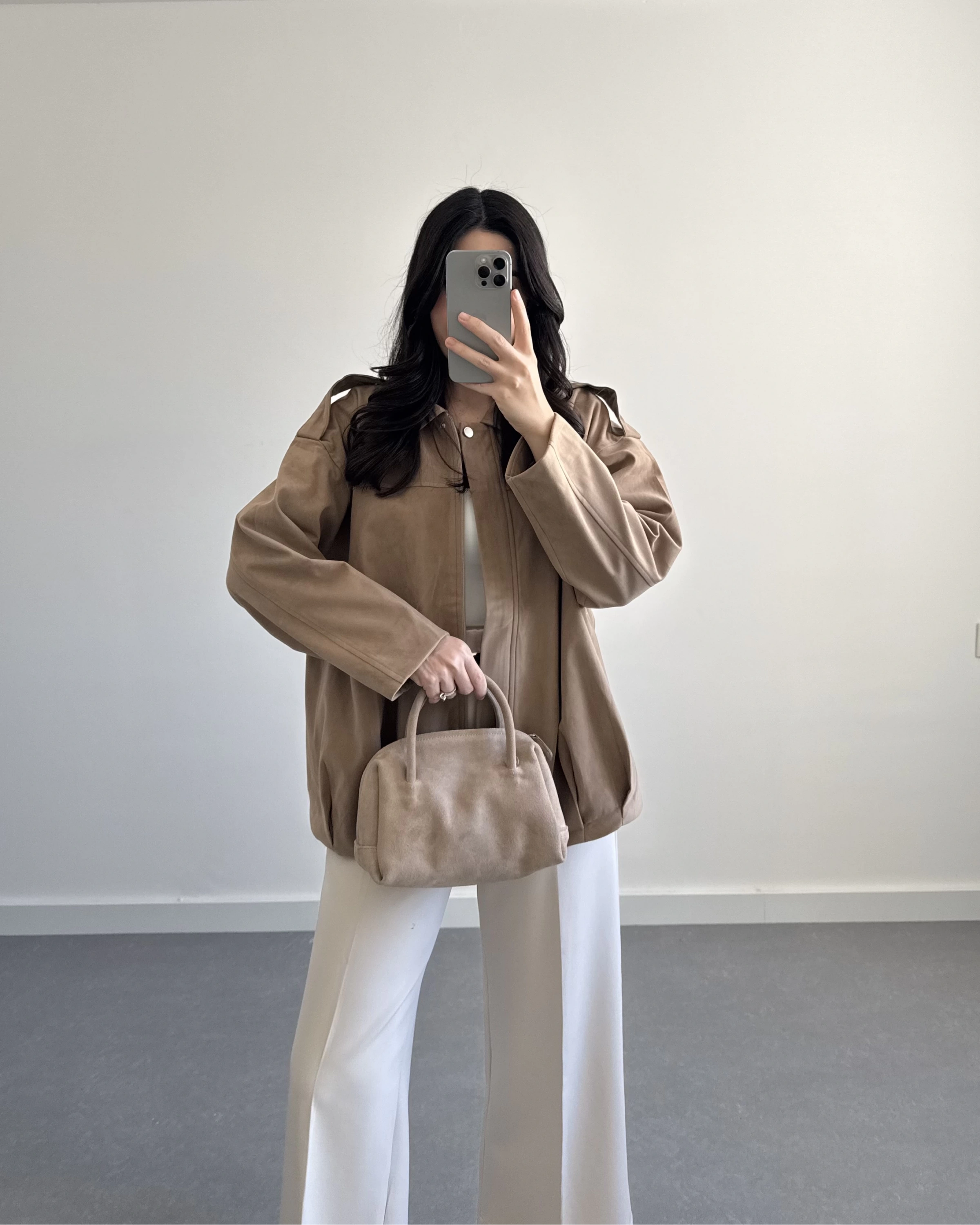 LUKE VİZON SÜET CEKET