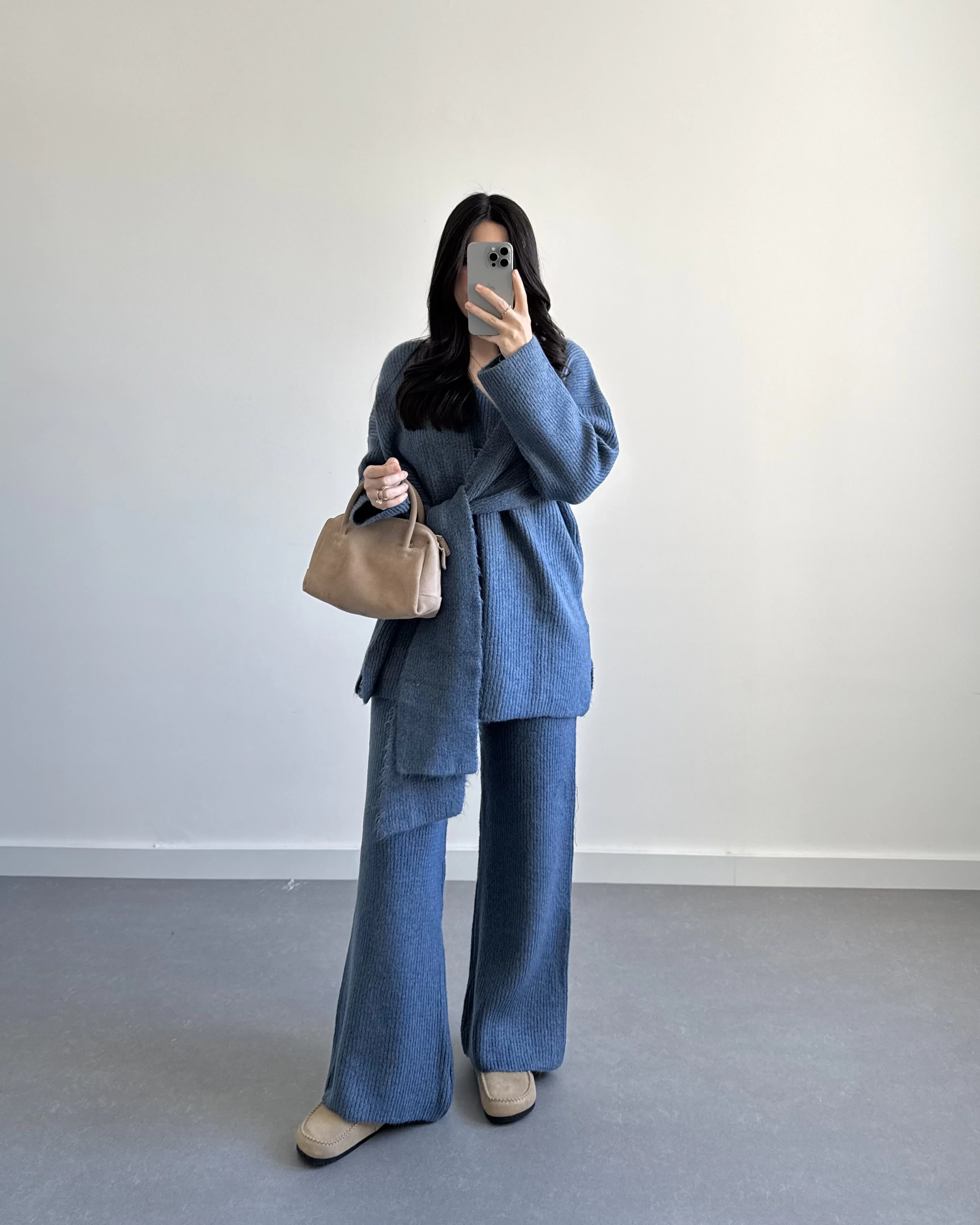 MAVİ BAĞLAMALI TRİKO TAKIM