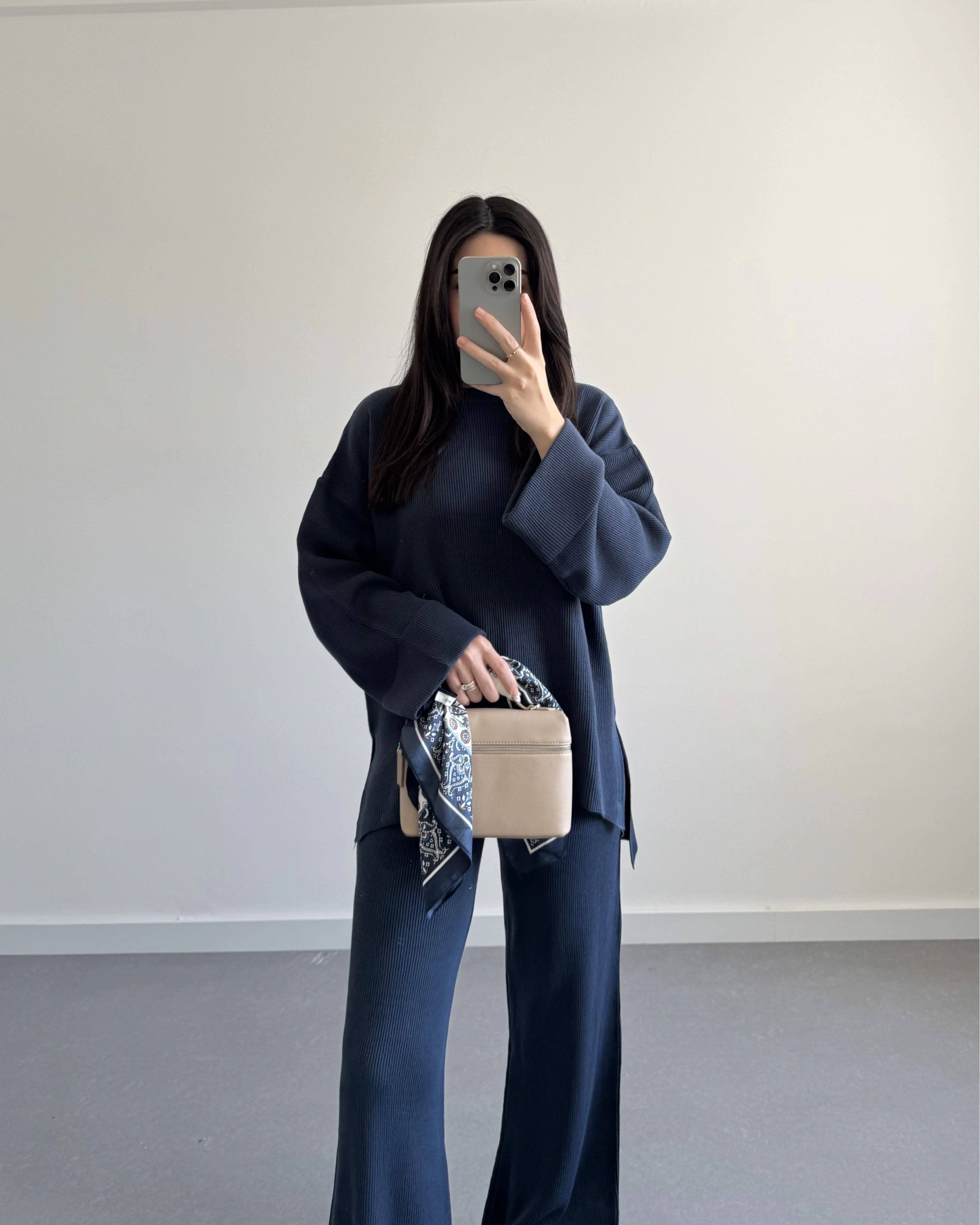 MAVİ SELANİK KUMAŞ TRİKO TAKIM