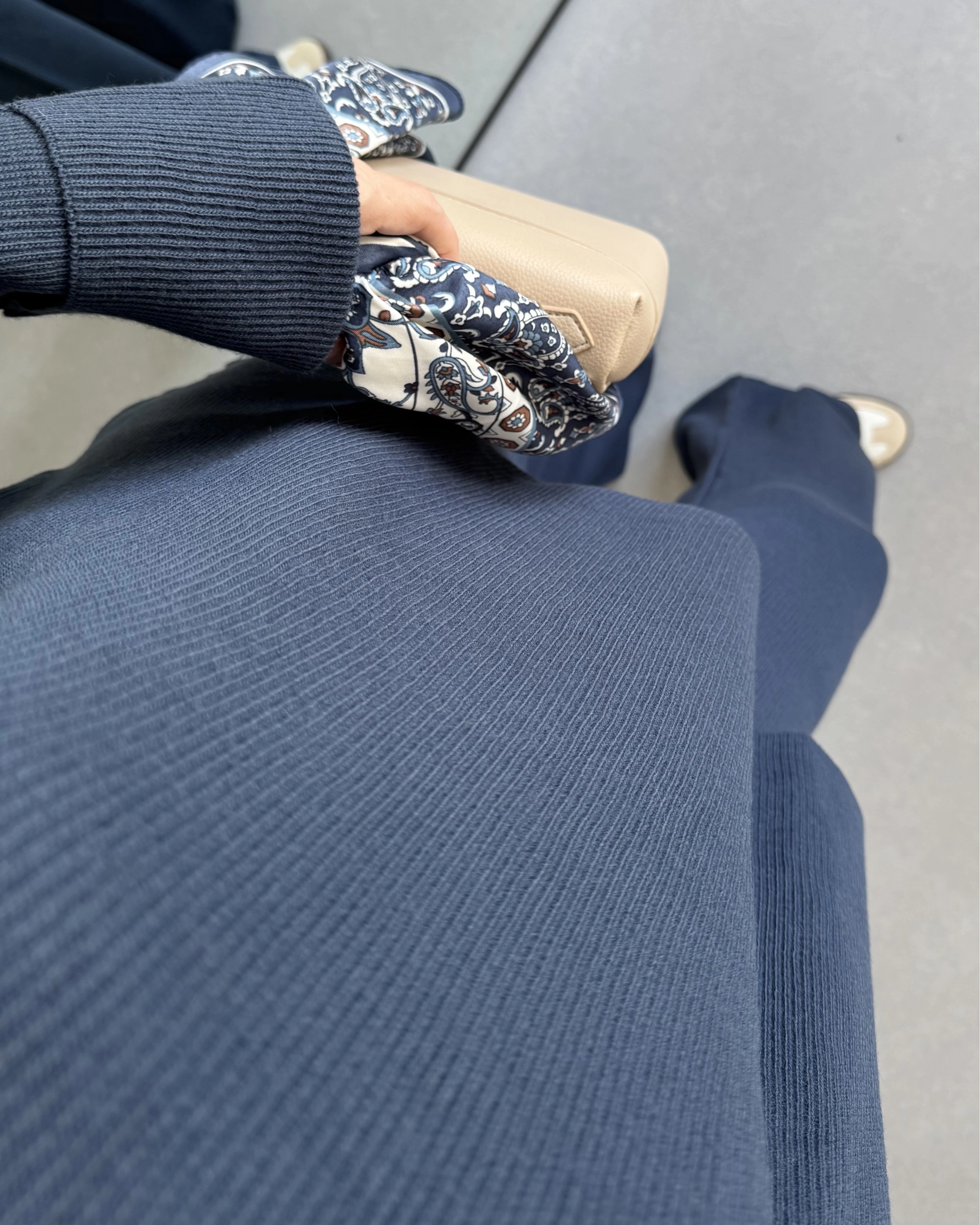 MAVİ SELANİK KUMAŞ TRİKO TAKIM