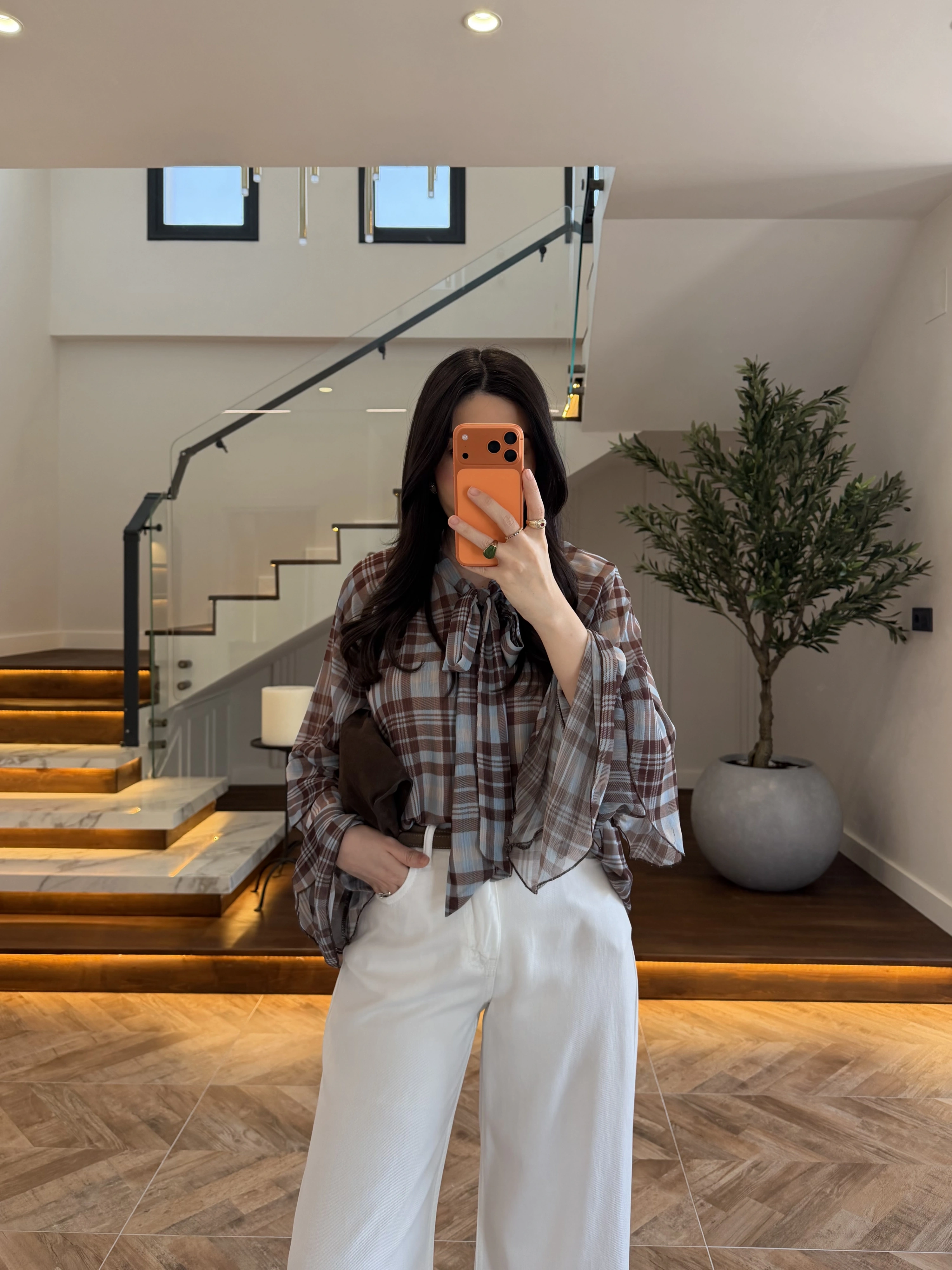 MAVİ TASARIM KOL FIRFIRLI BLUZ - 5137