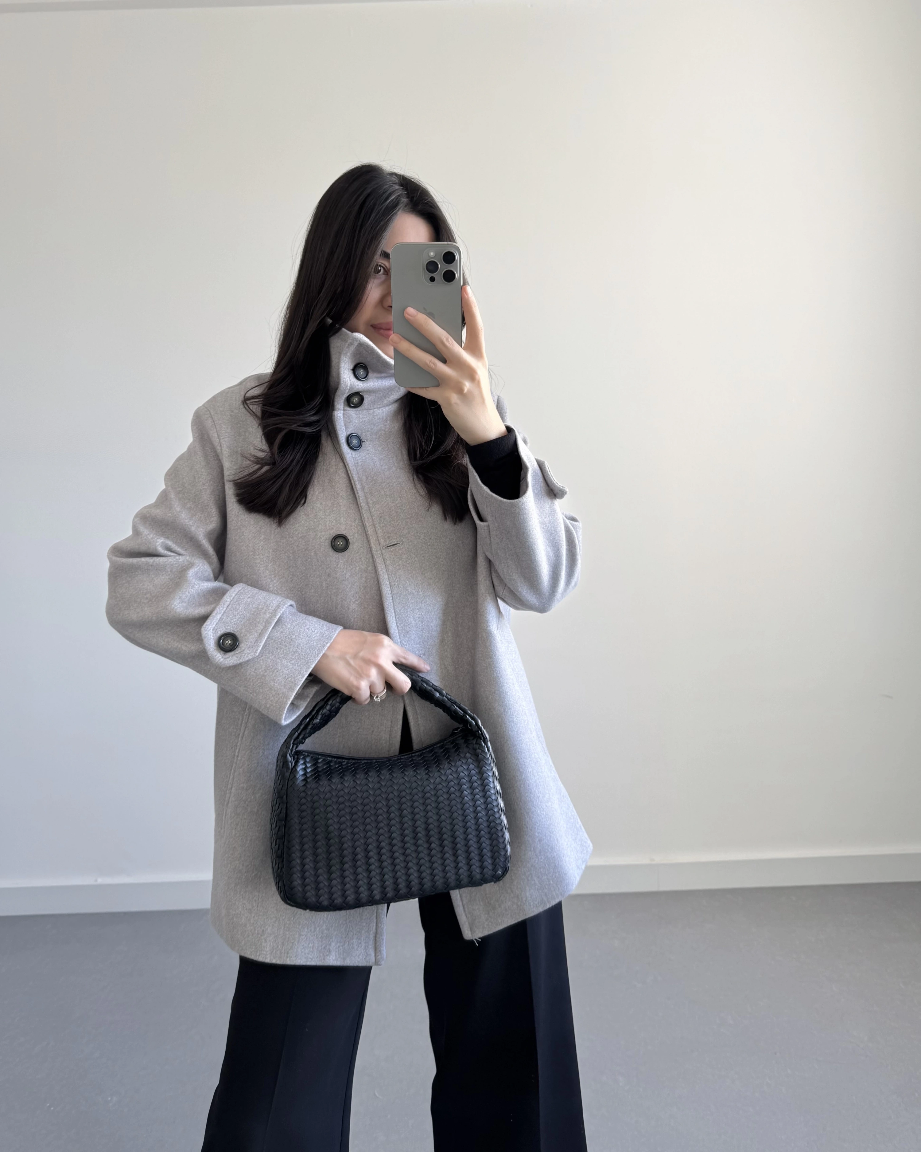 MNG MODEL KAŞE CEKET GRİ