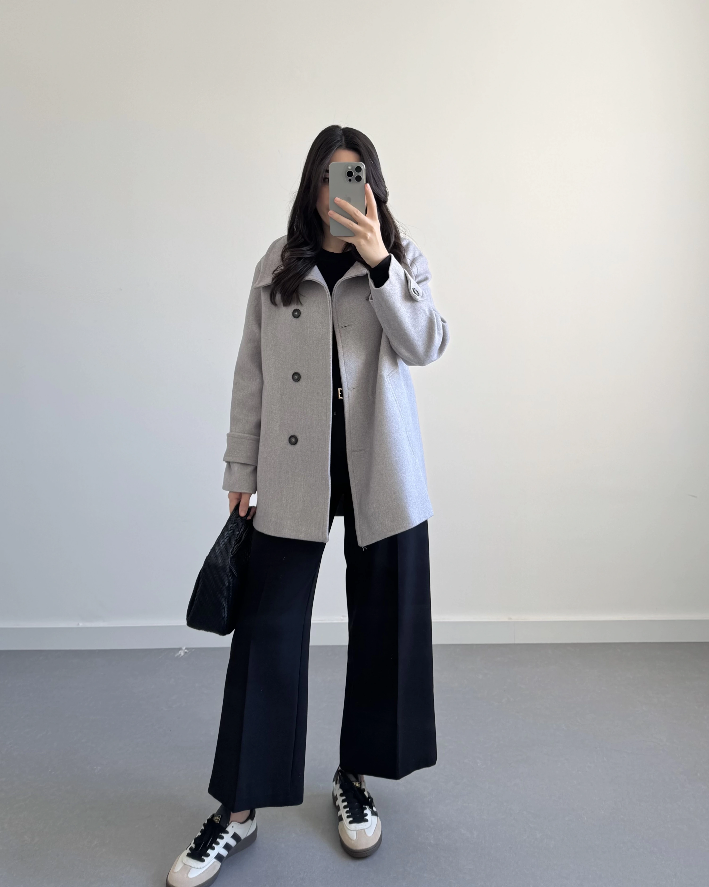 MNG MODEL KAŞE CEKET GRİ