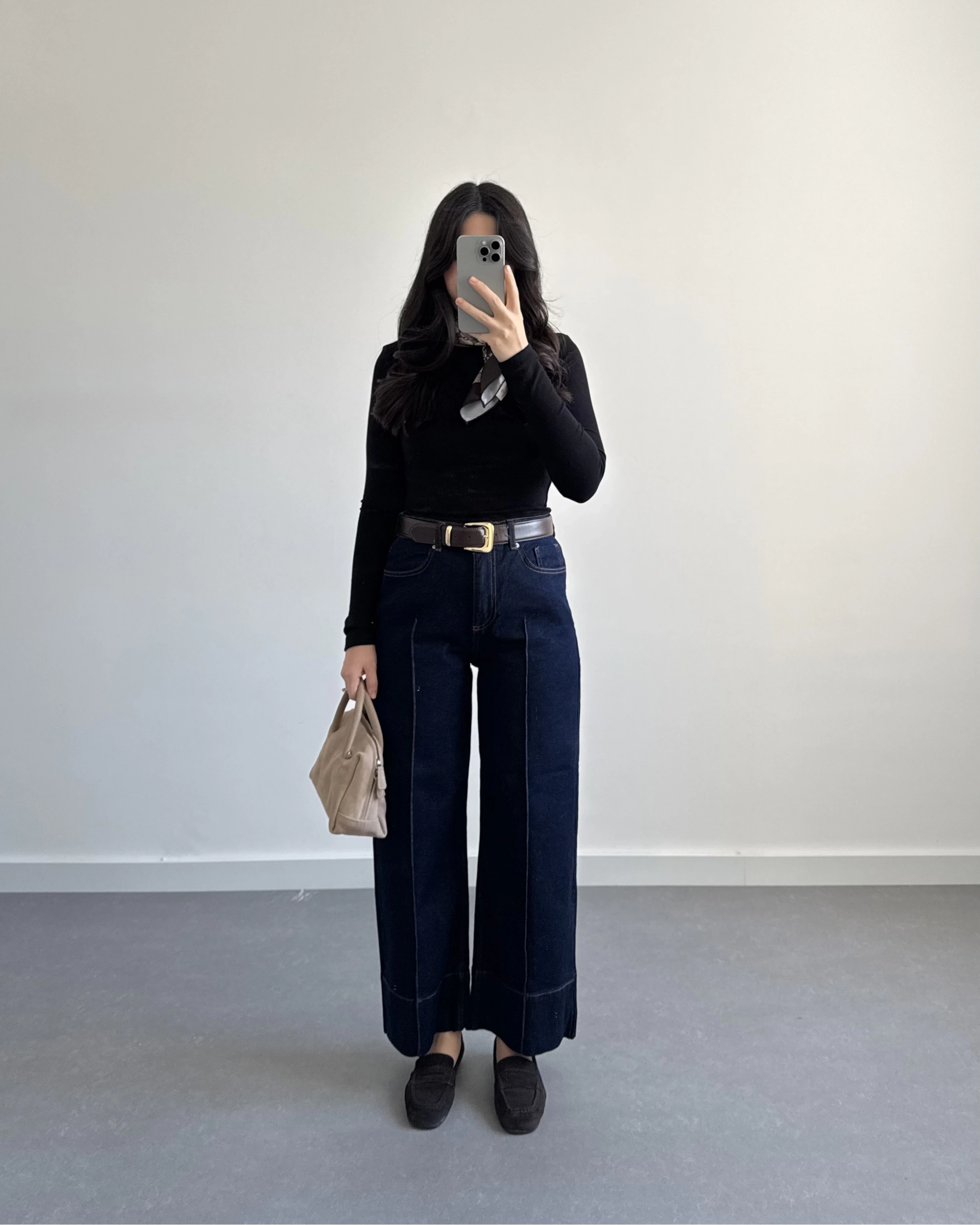 MNG PAÇASI KATLI KOYU MAVİ JEAN