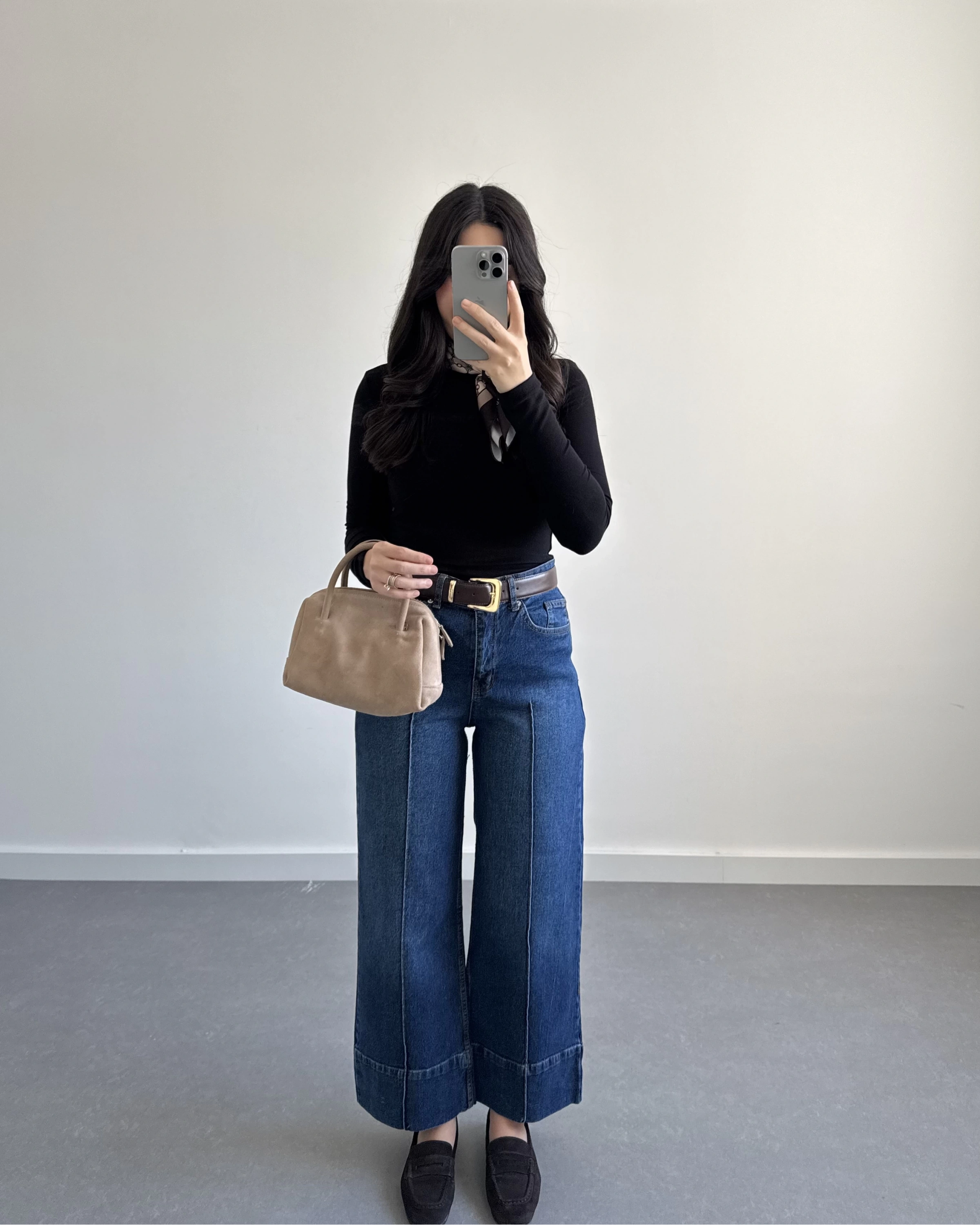 MNG PAÇASI KATLI MAVİ JEAN