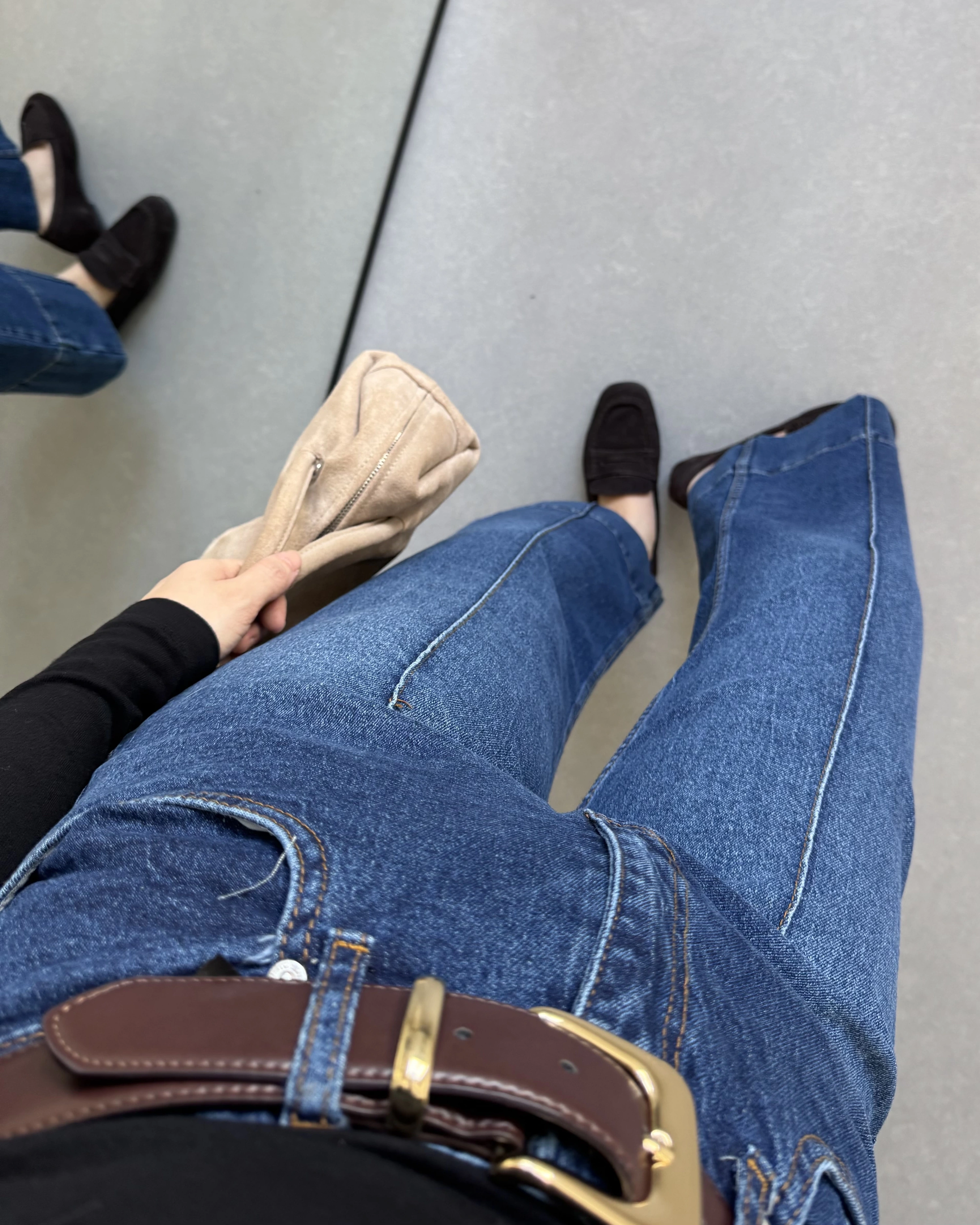 MNG PAÇASI KATLI MAVİ JEAN