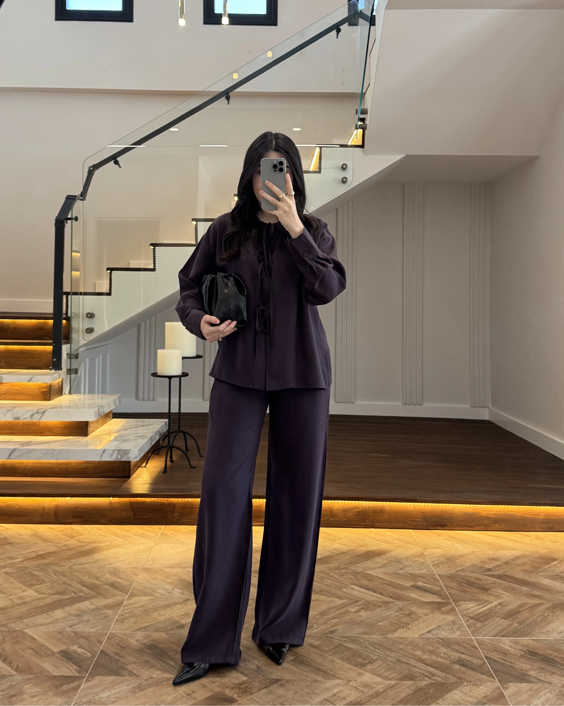 MÜRDÜM BAĞLAMALI GÖMLEK TAKIM -8949