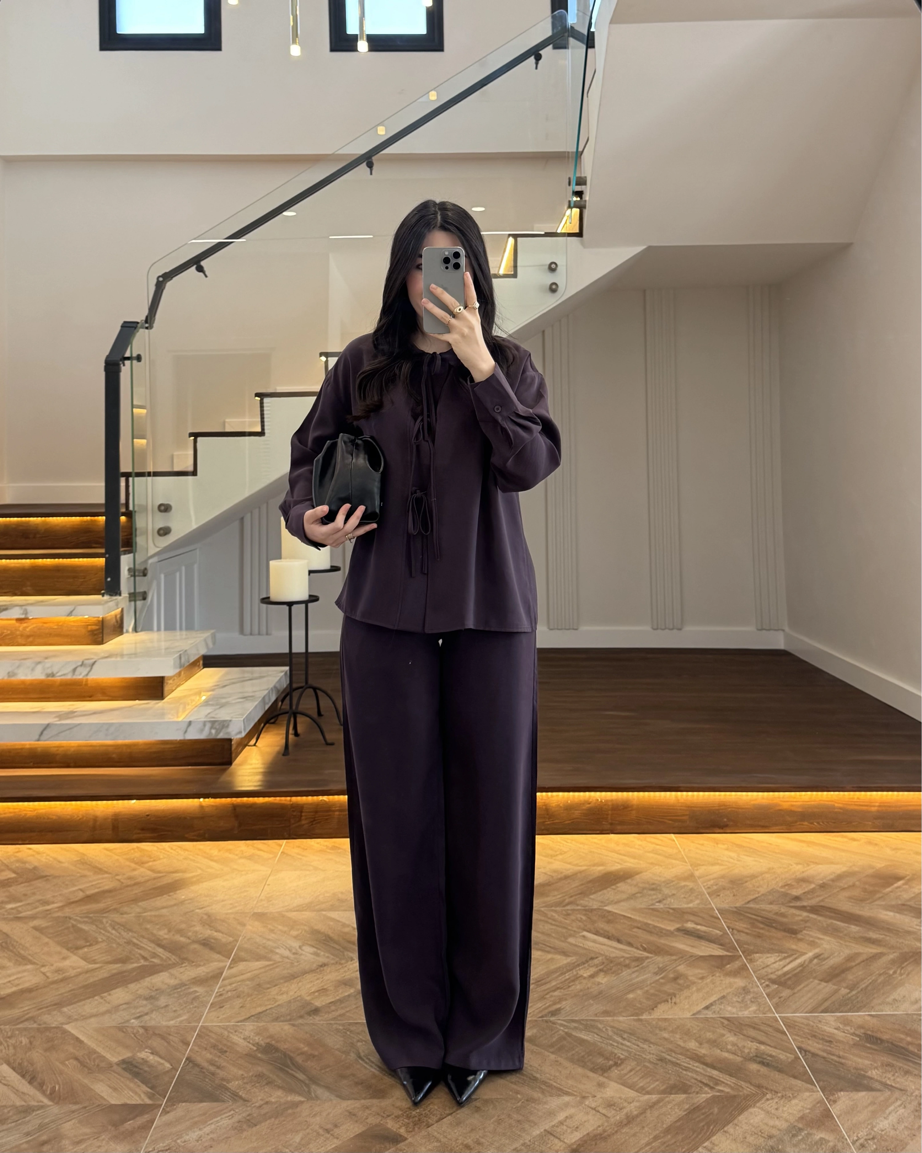 MÜRDÜM BAĞLAMALI GÖMLEK TAKIM -8949