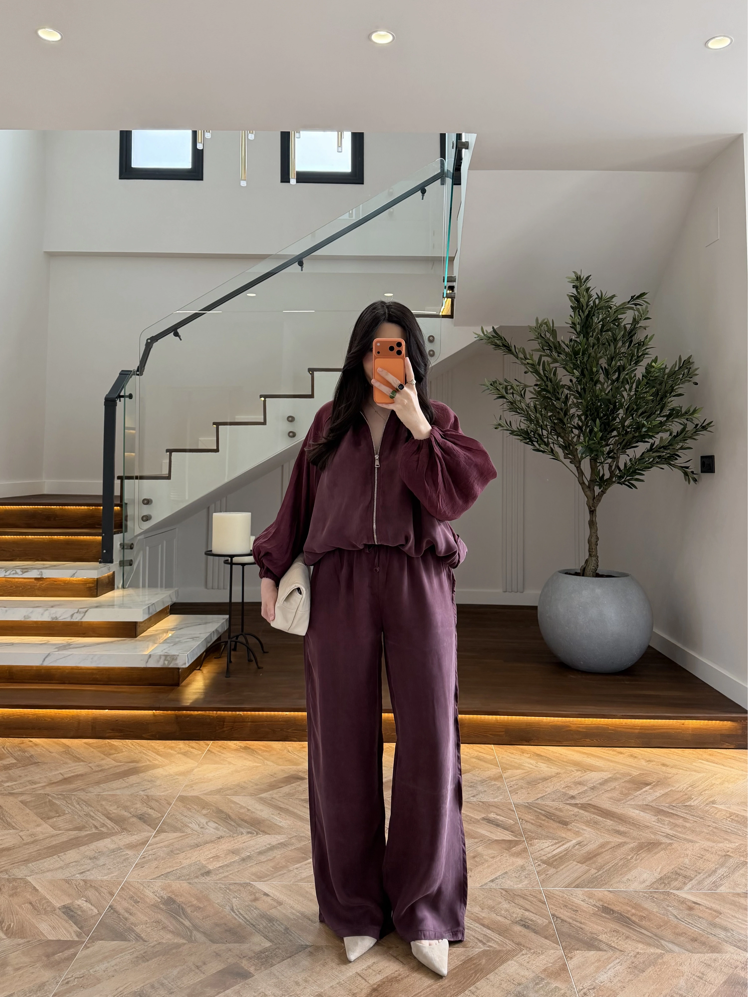 MÜRDÜM GARNİLİ BOMBER PANTOLON TAKIM-51458