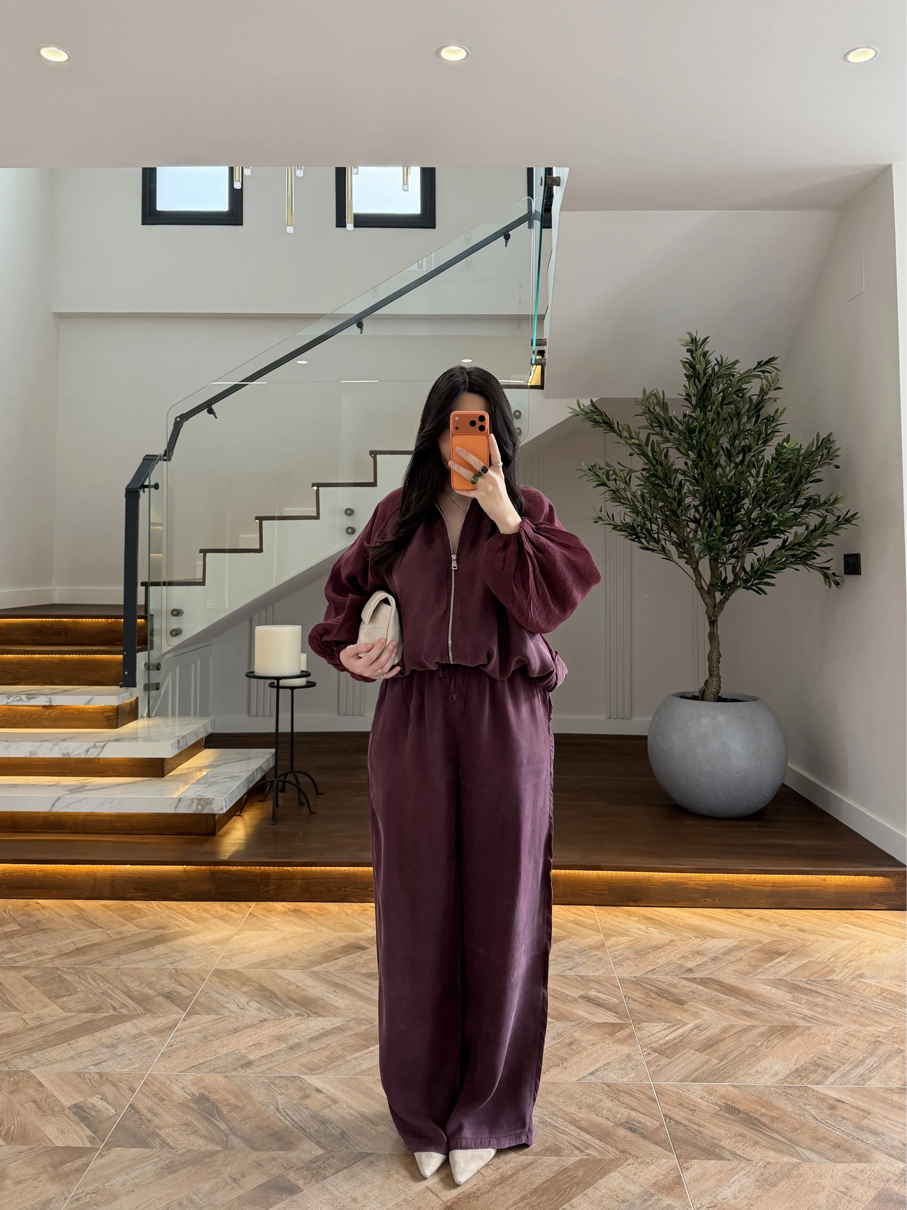 MÜRDÜM GARNİLİ BOMBER PANTOLON TAKIM-51458