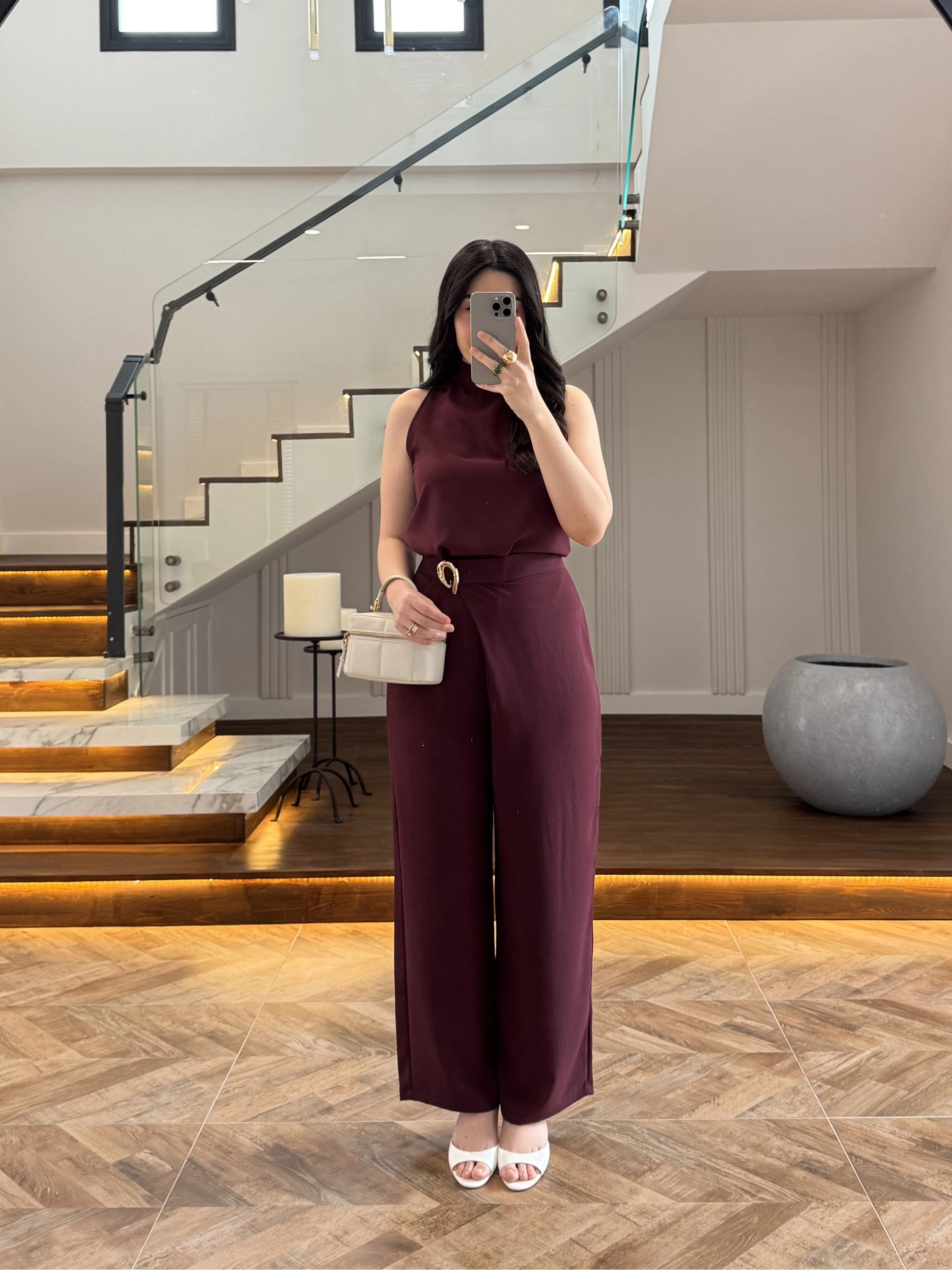 MÜRDÜM HALTER YAKA BLUZ TAKIM-9160