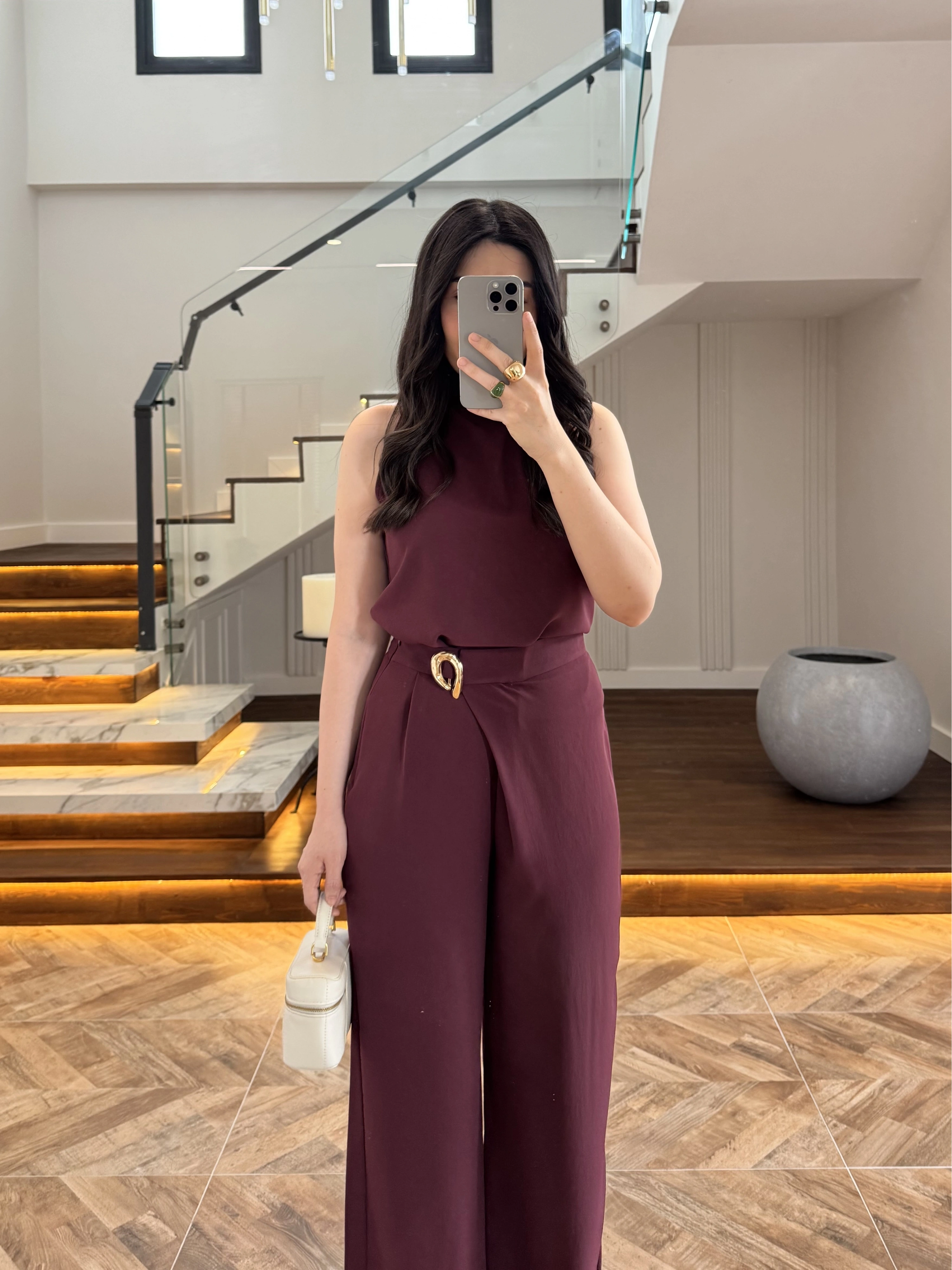 MÜRDÜM HALTER YAKA BLUZ TAKIM-9160