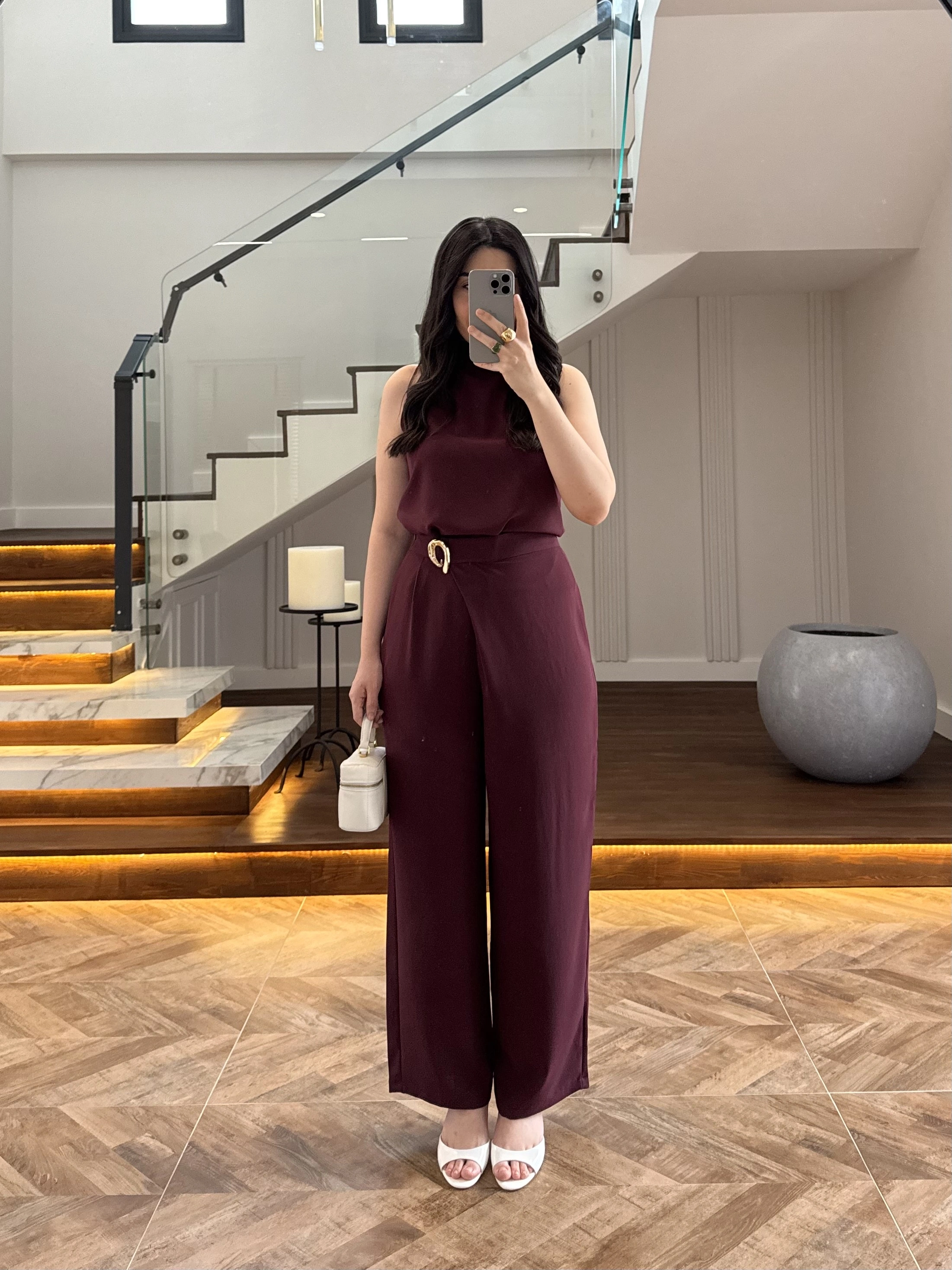 MÜRDÜM HALTER YAKA BLUZ TAKIM-9160
