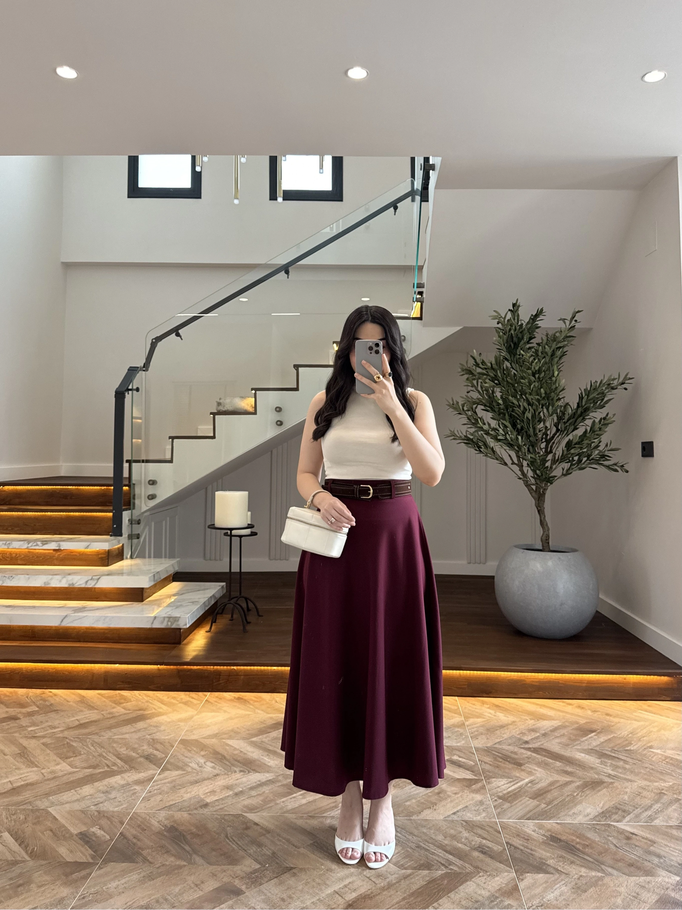 MÜRDÜM KEMER DETAYLI ETEK - 580547