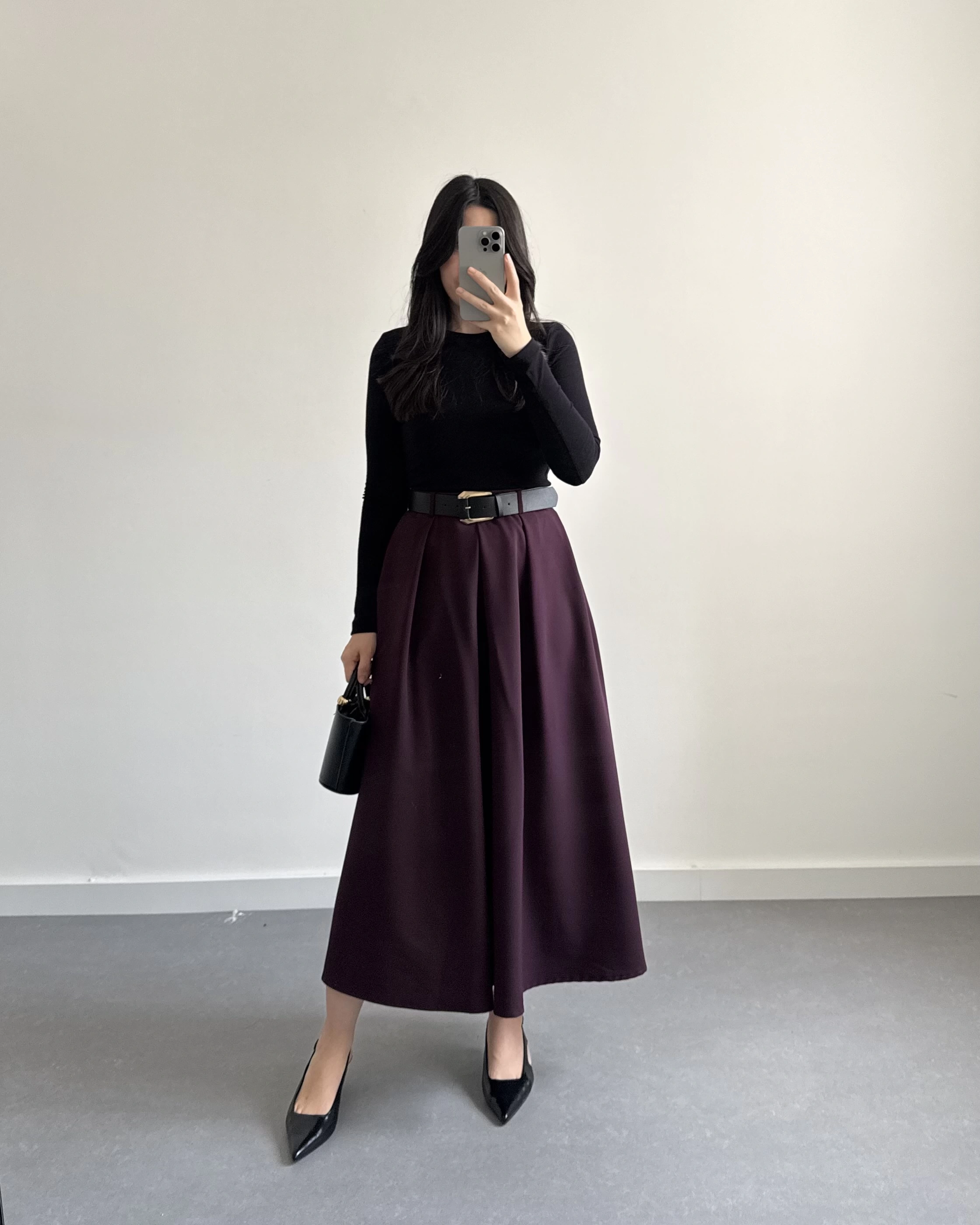 MÜRDÜM KEMERLİ POLİVİSKON ETEK