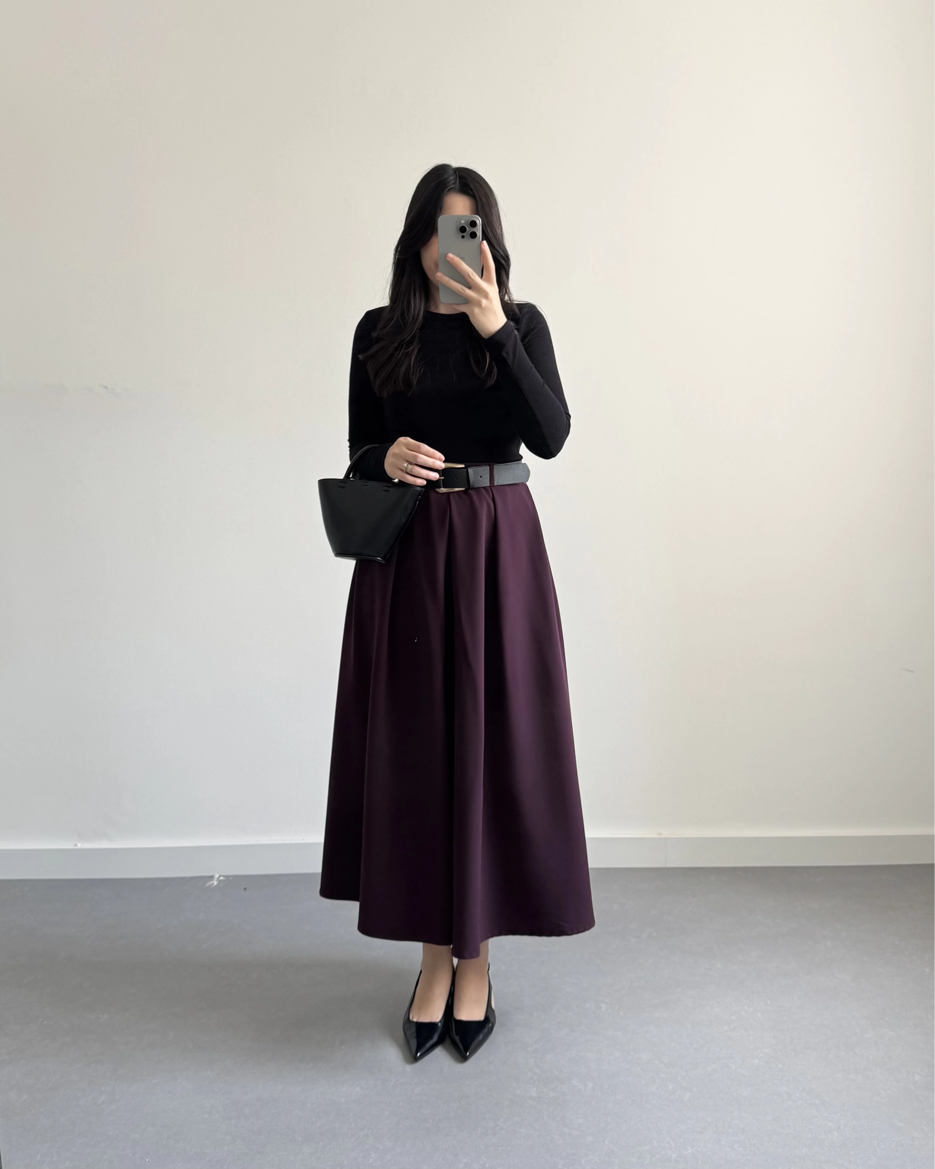 MÜRDÜM KEMERLİ POLİVİSKON ETEK