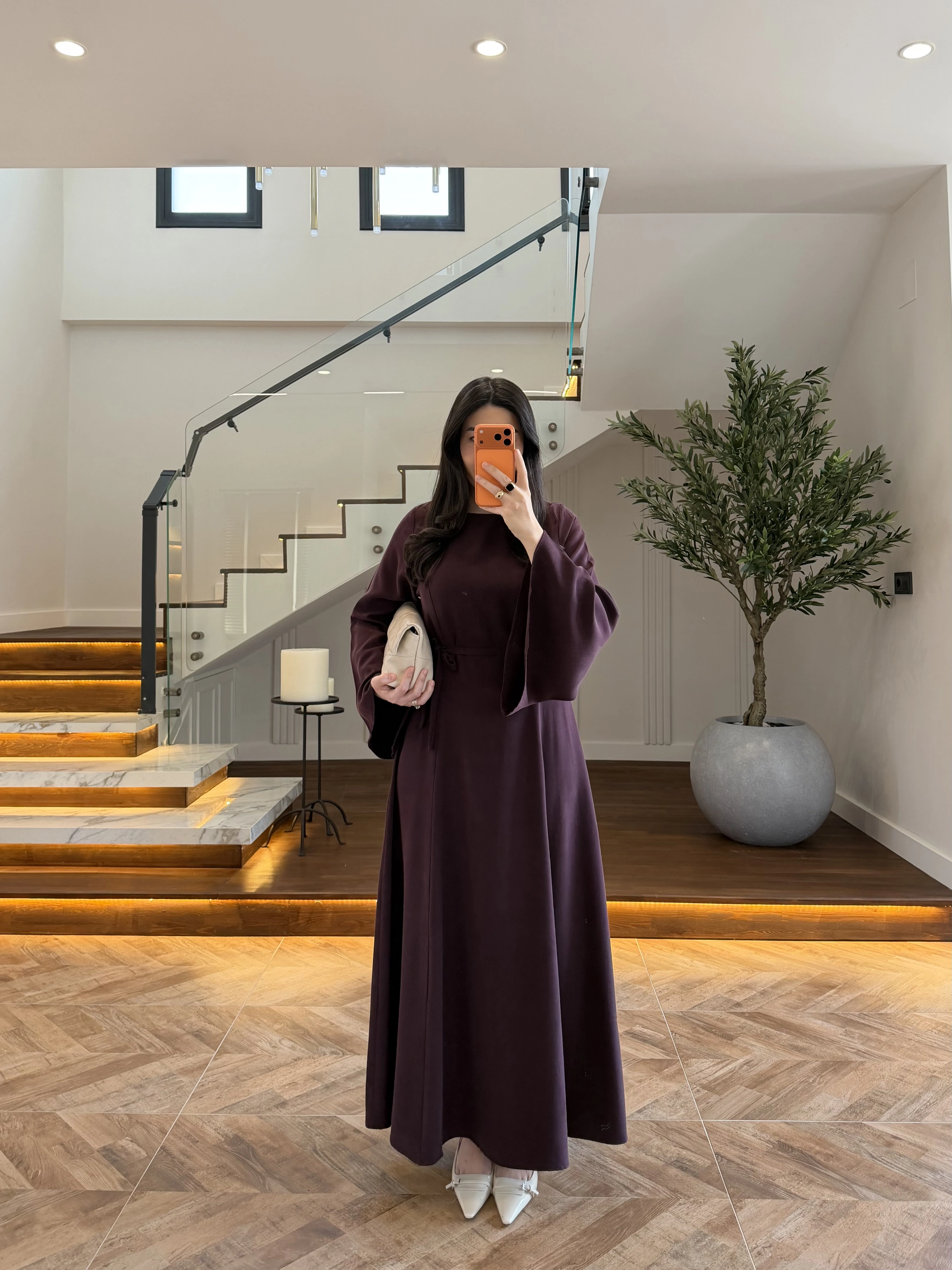 MÜRDÜM KULPLU BAĞCIKLI ELBİSE-2417