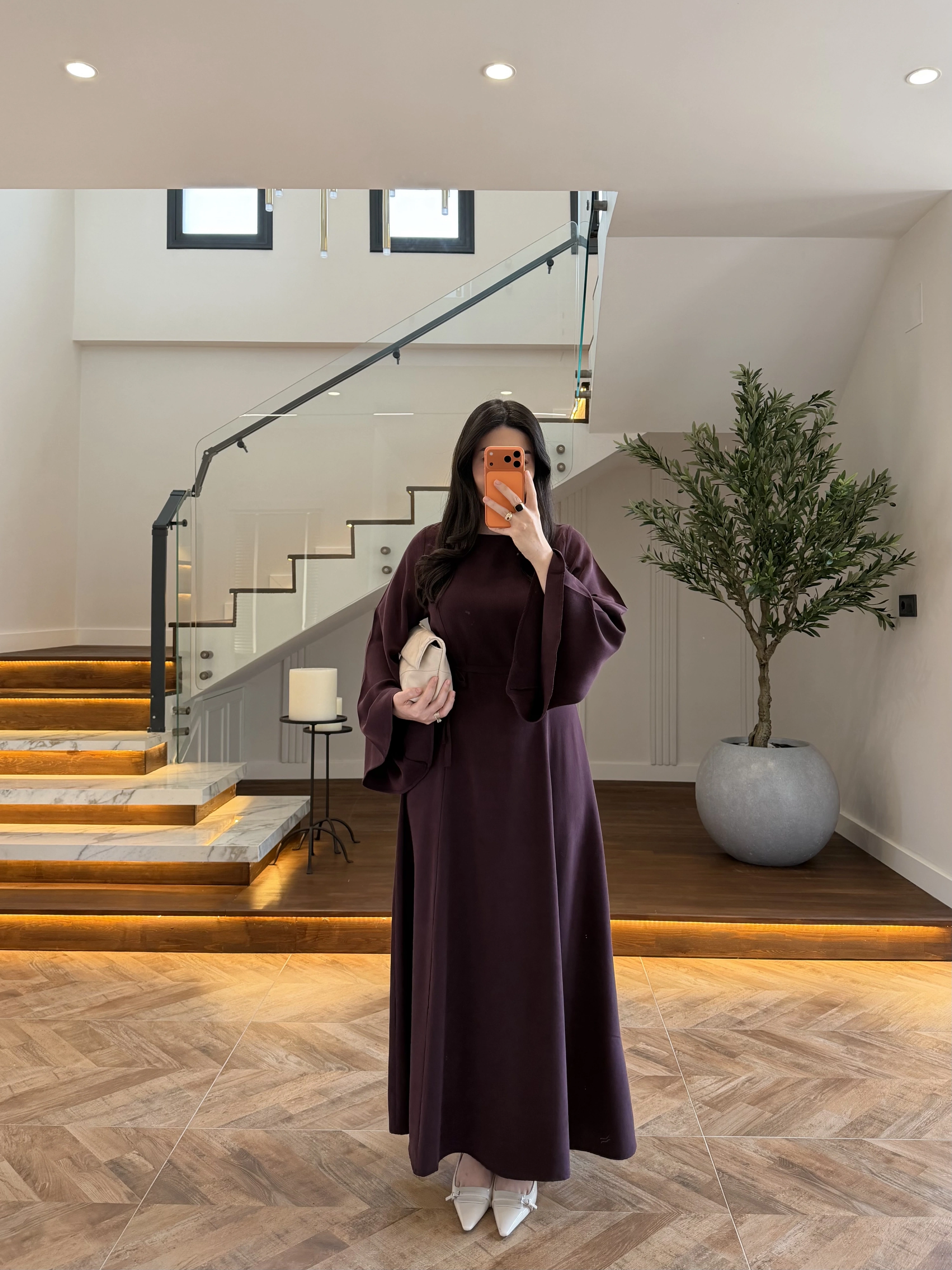 MÜRDÜM KULPLU BAĞCIKLI ELBİSE-2417