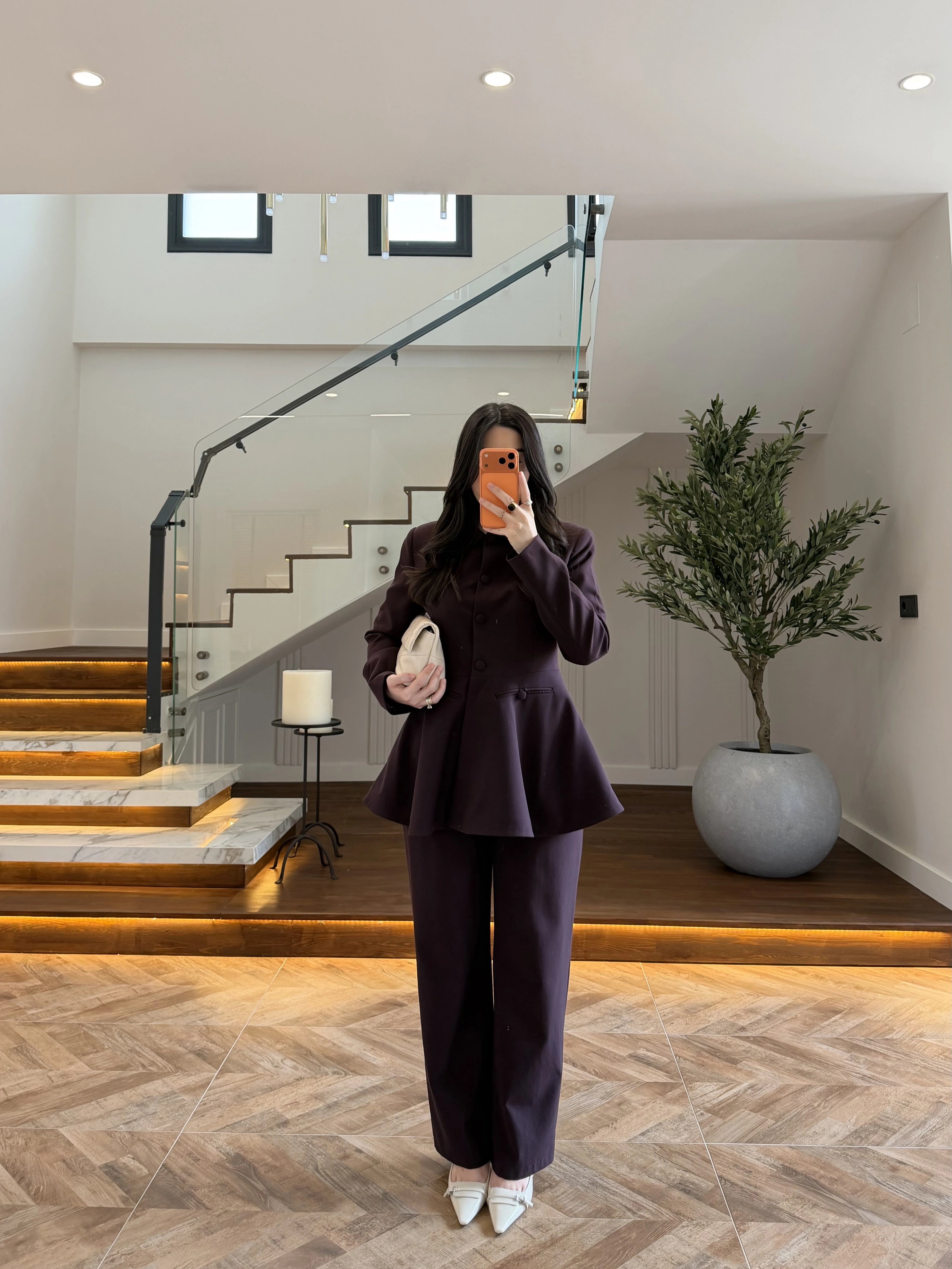 MÜRDÜM VOLAN DETAY CEKETLİ TAKIM - 9224