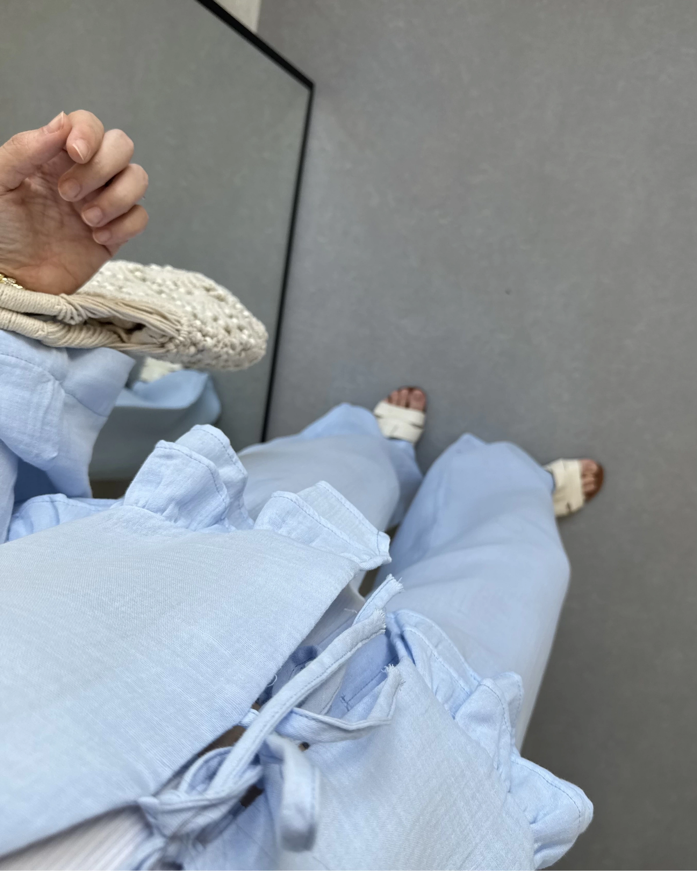 NAİA BEBE MAVİ ÖNÜ BAĞLAMALI TAKIM