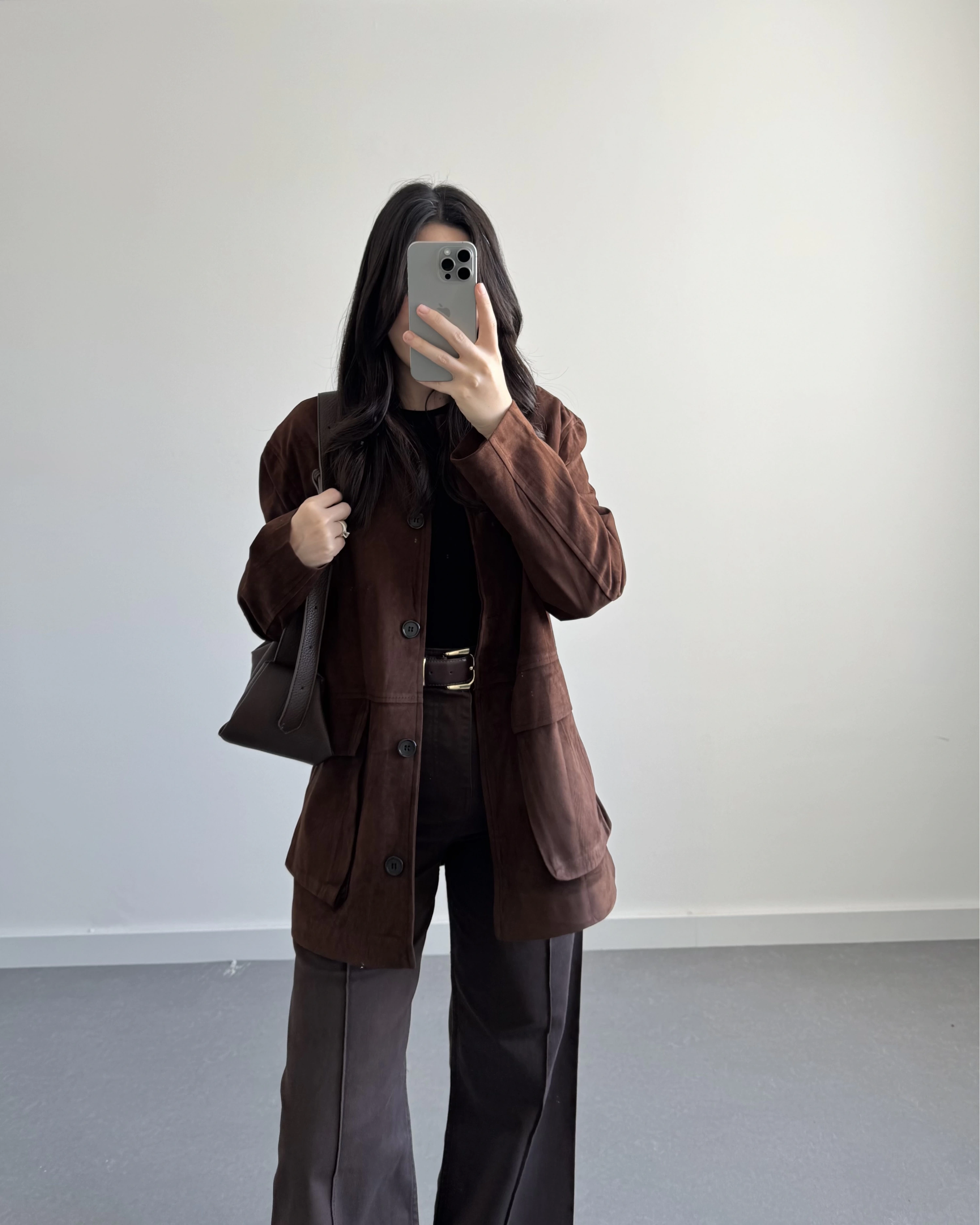 NUBUK ACI KAHVE CEKET