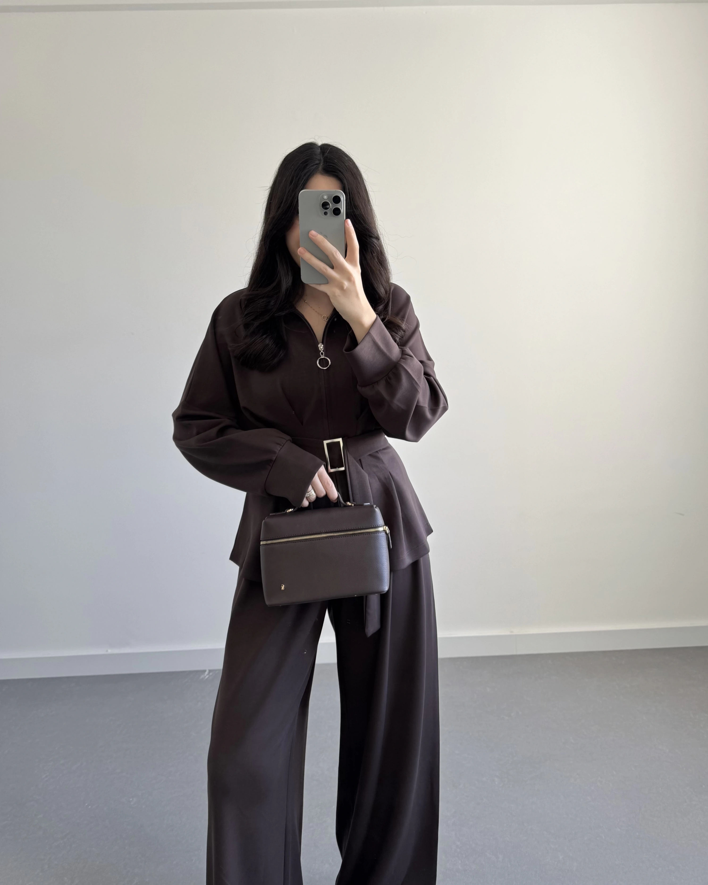 OYSH MODAL PİLELİ TAKIM KAHVE