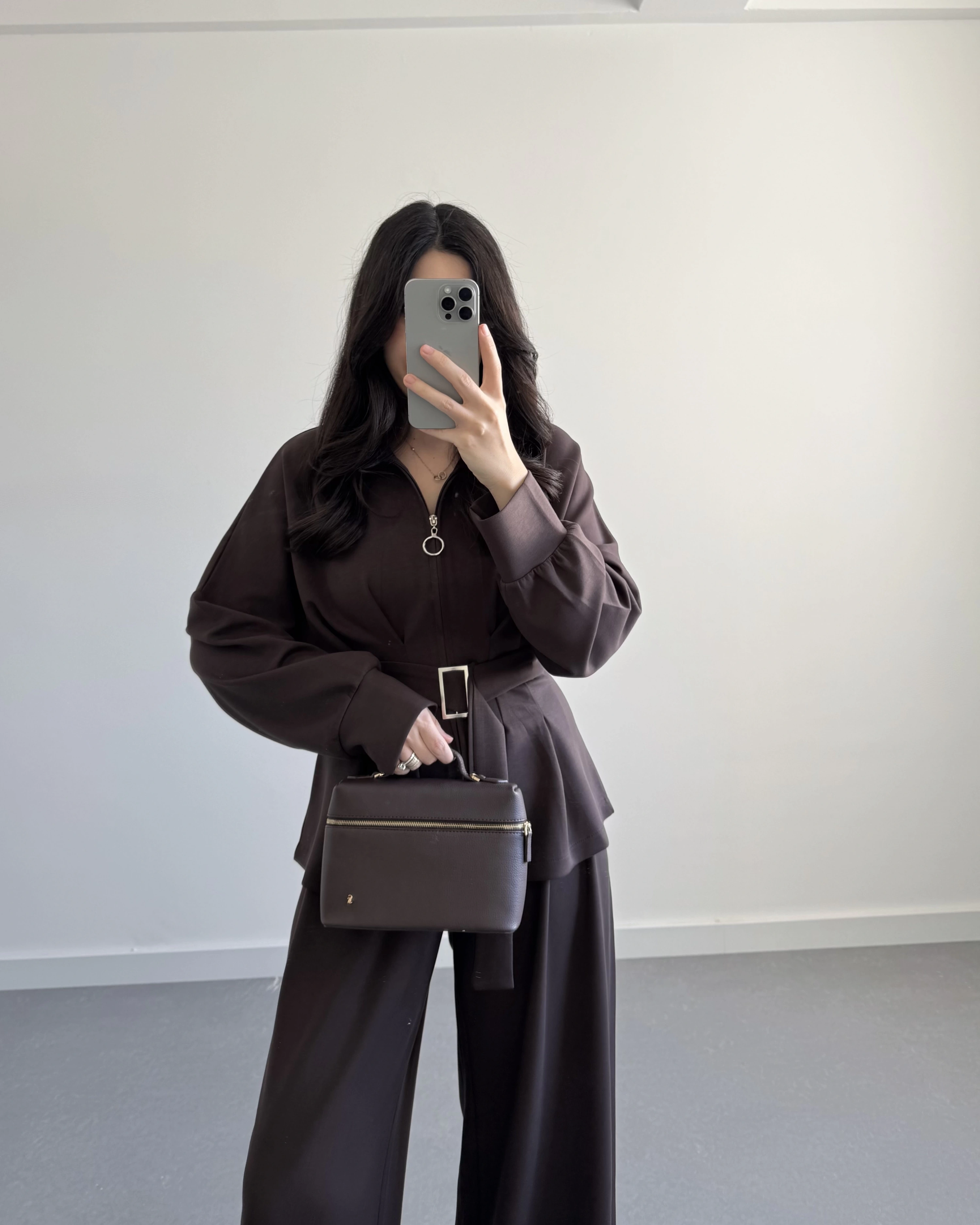 OYSH MODAL PİLELİ TAKIM KAHVE