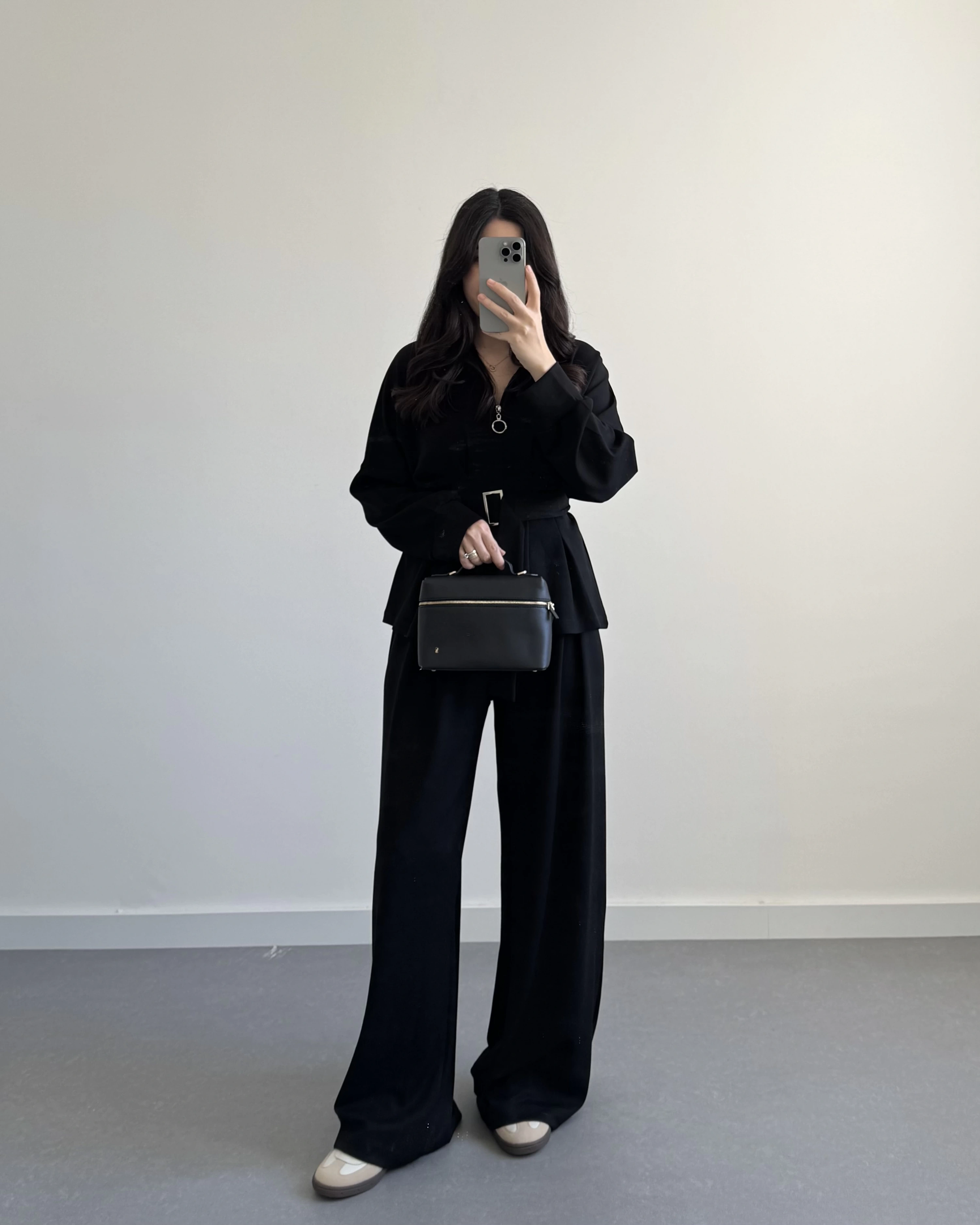 OYSH MODAL PİLELİ TAKIM SİYAH