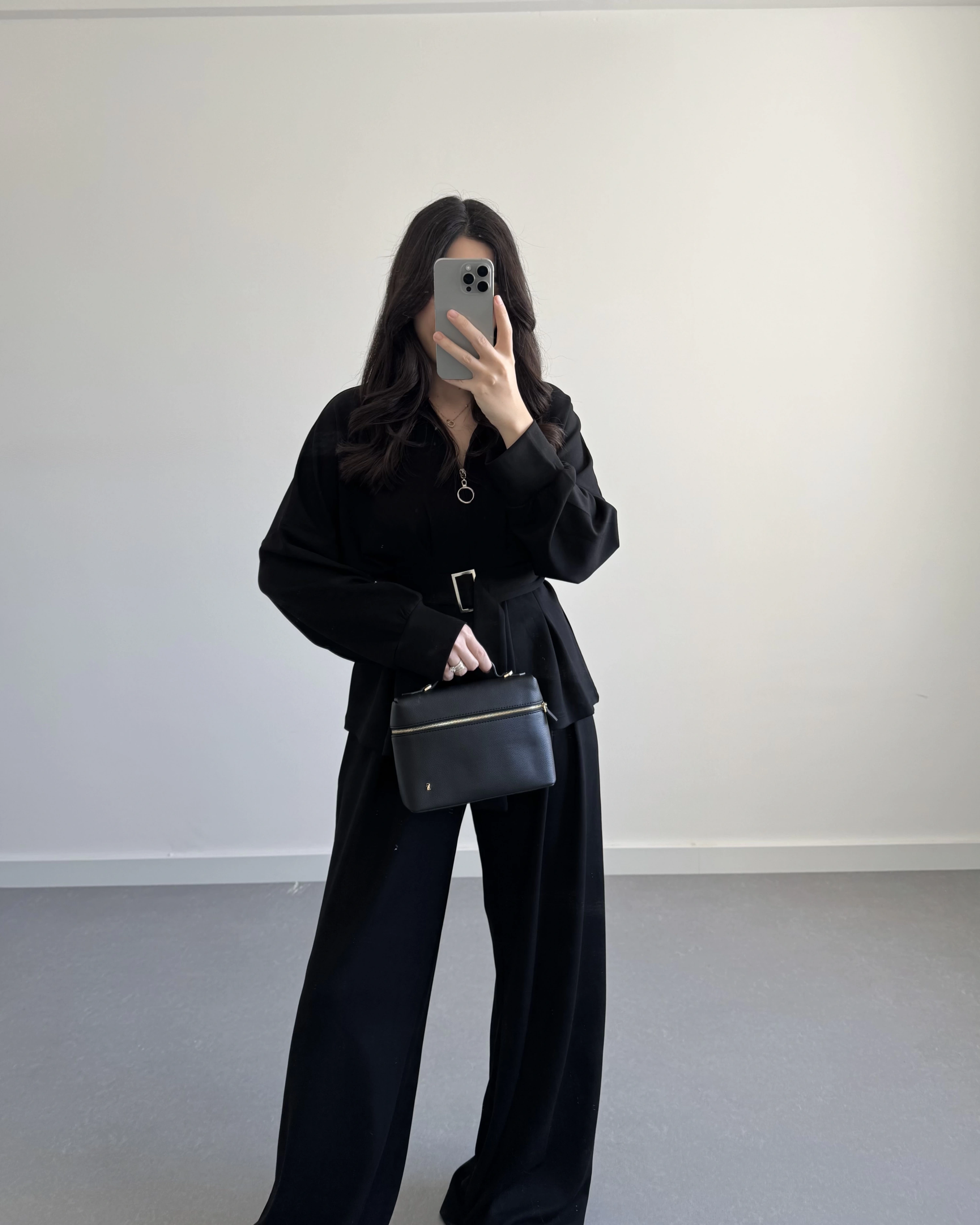 OYSH MODAL PİLELİ TAKIM SİYAH