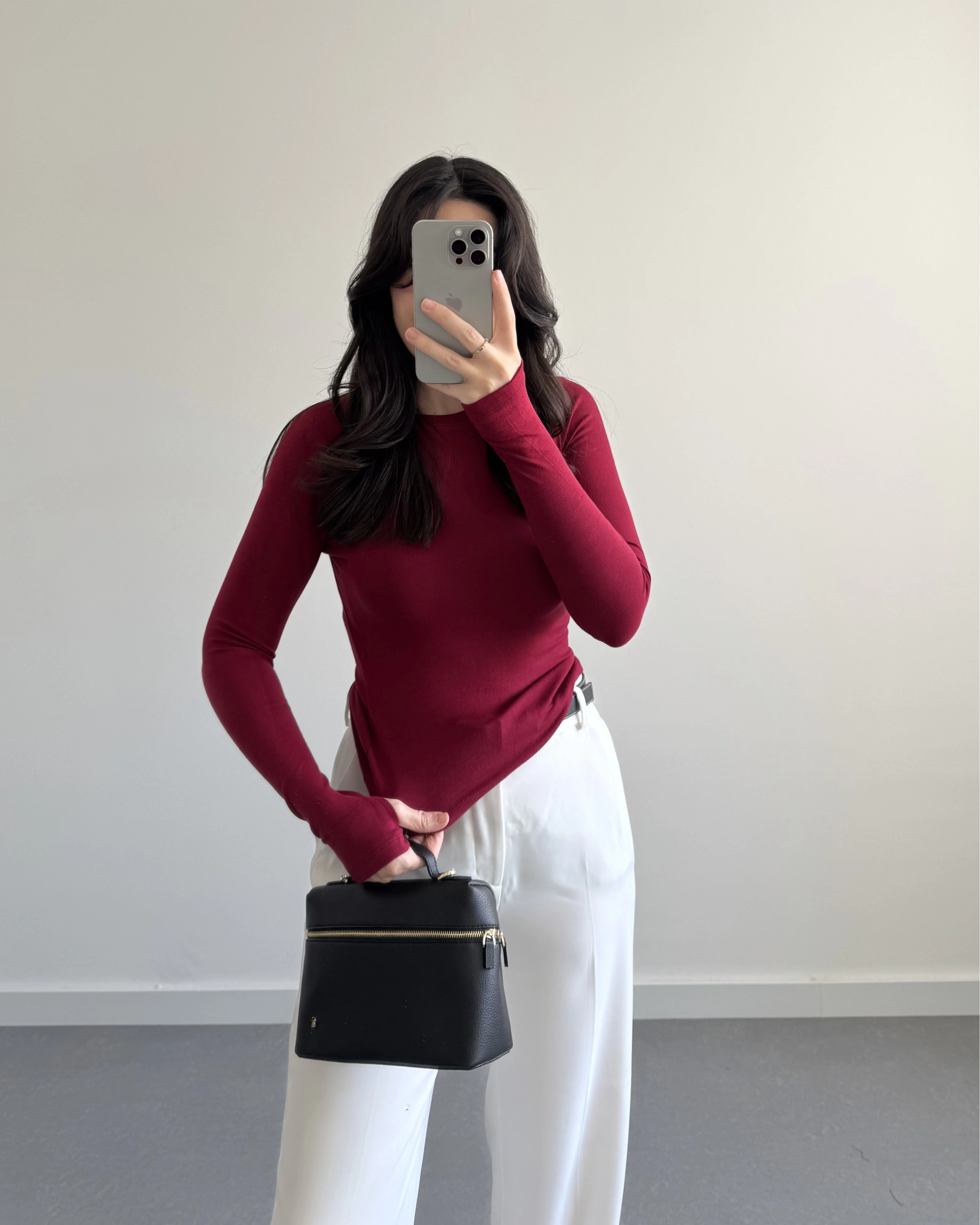 OYSH PARMAK GEÇİRMELİ BODY BORDO