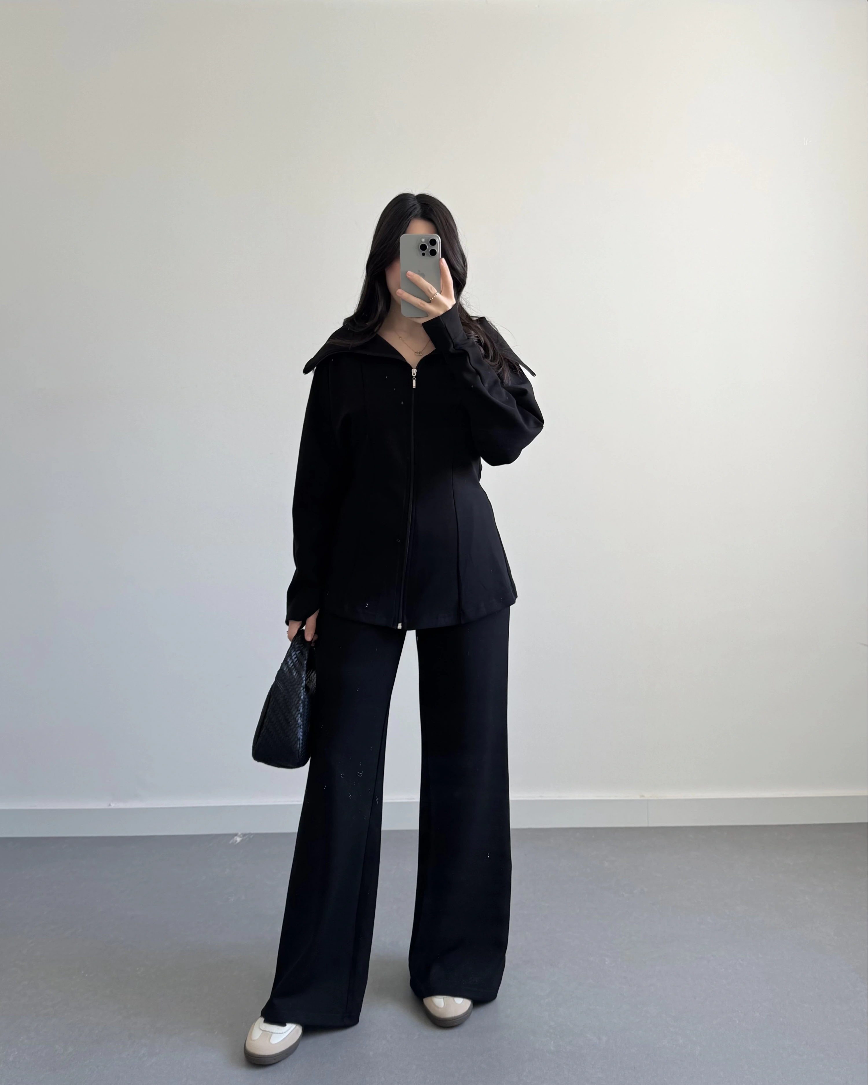 OYSH PARMAK GEÇİRMELİ CEKET TAKIM SİYAH