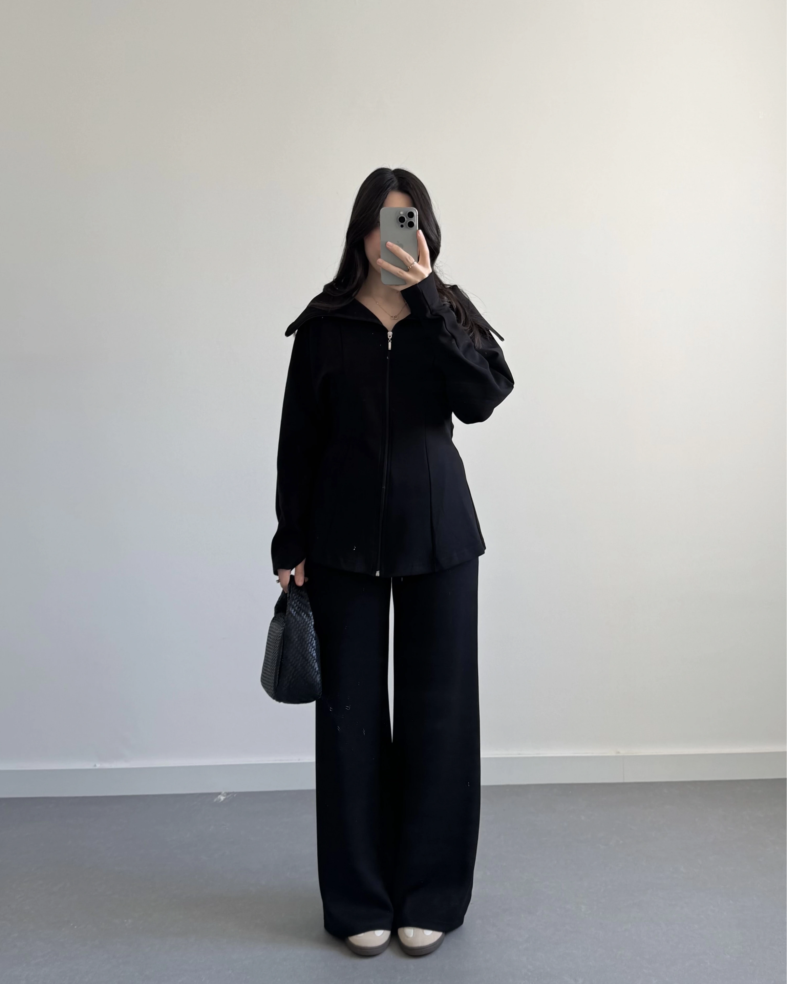 OYSH PARMAK GEÇİRMELİ CEKET TAKIM SİYAH