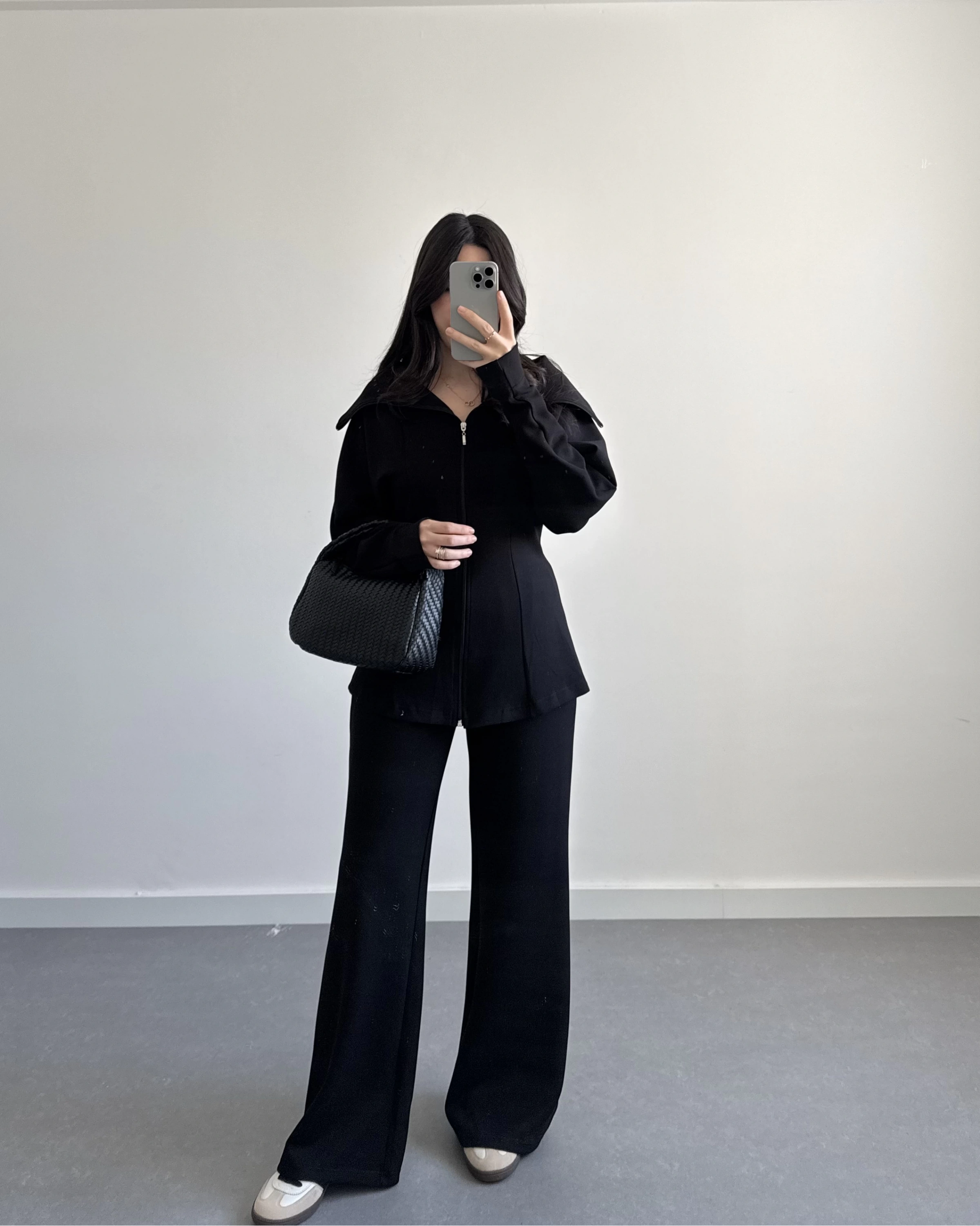 OYSH PARMAK GEÇİRMELİ CEKET TAKIM SİYAH