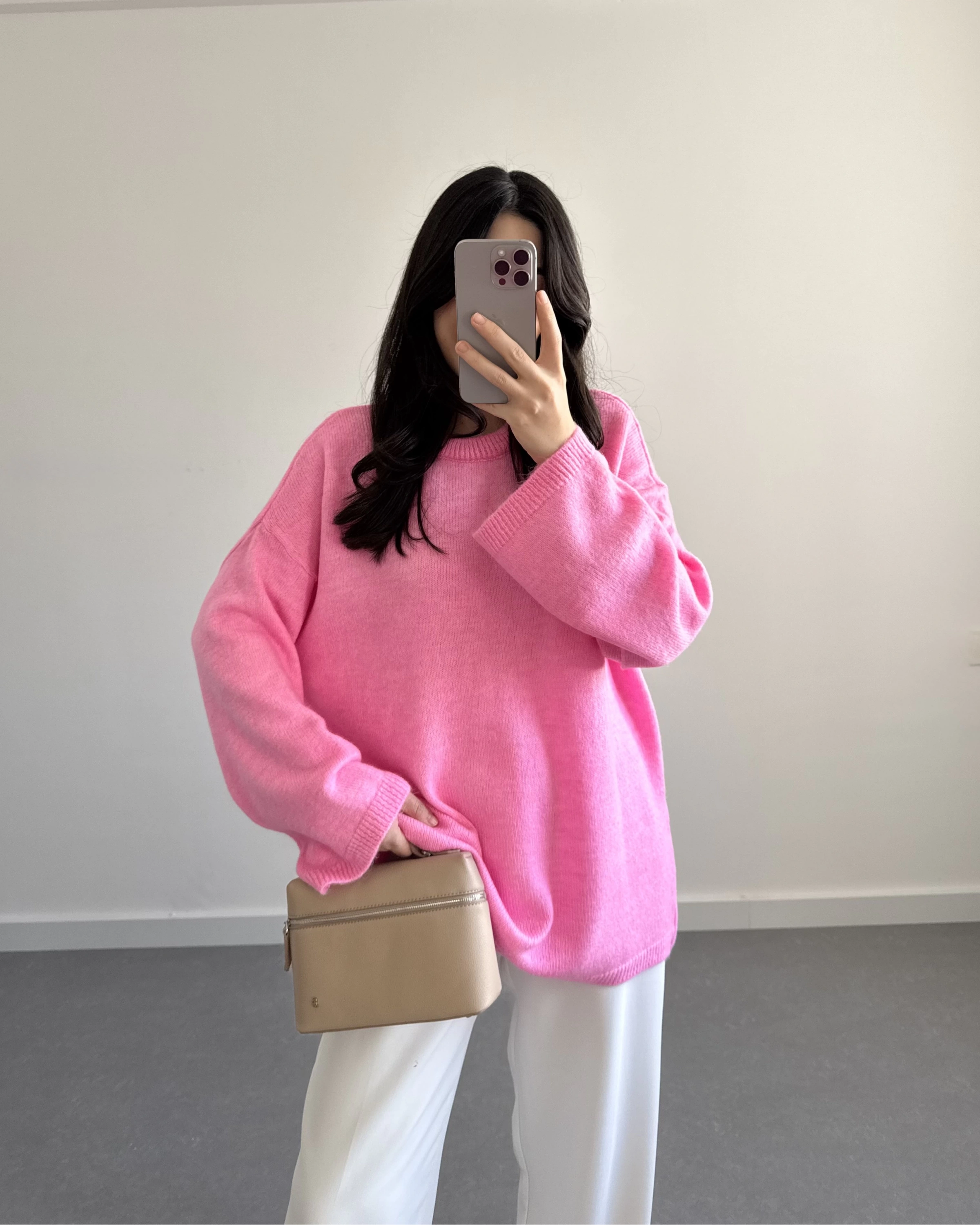 PEMBE PİNTEREST KAZAK