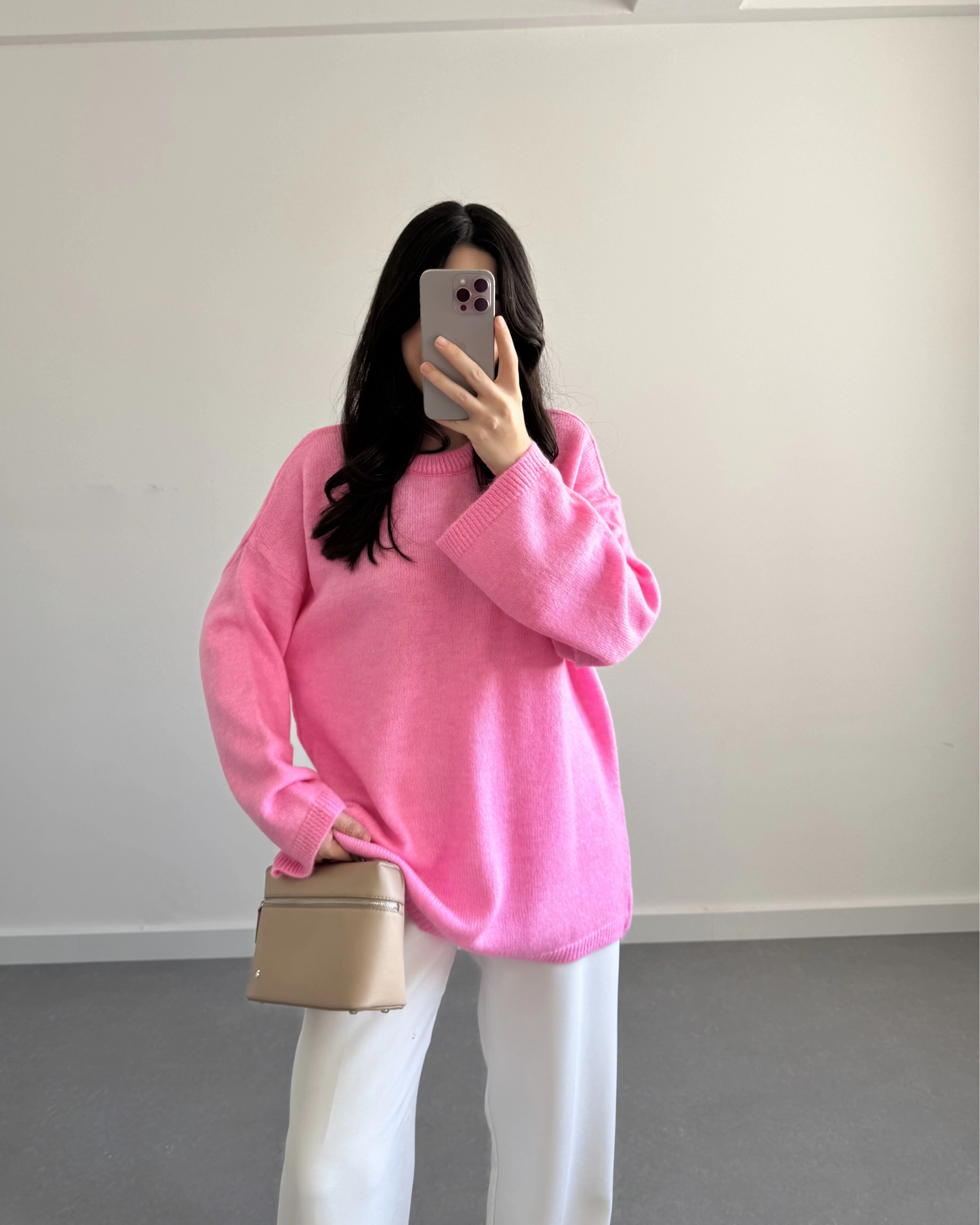 PEMBE PİNTEREST KAZAK