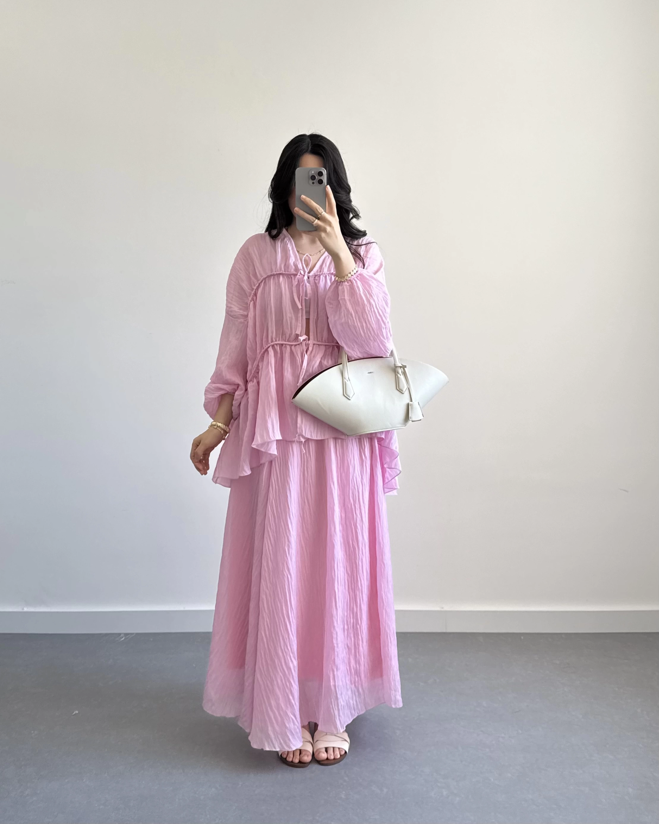 PLN PEMBE PİNTEREST CRUSH ETEK TAKIM