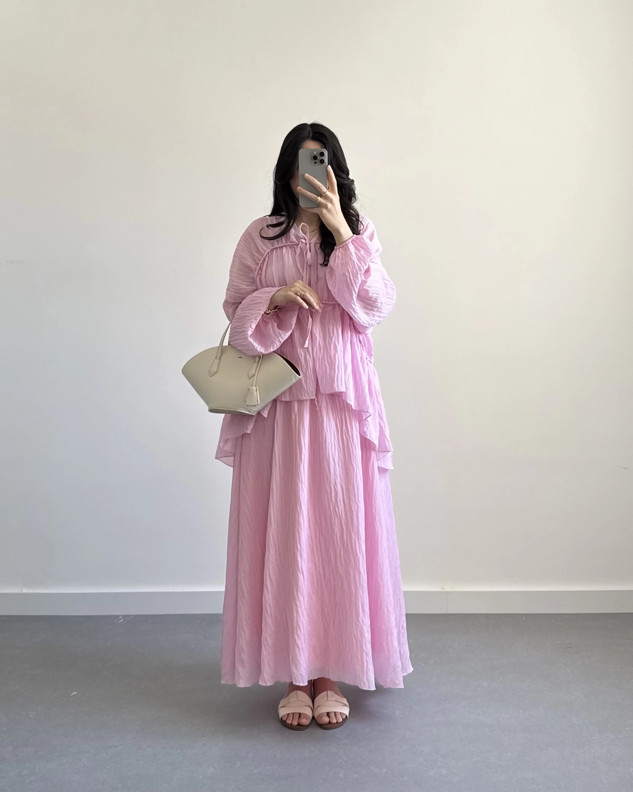 PLN PEMBE PİNTEREST CRUSH ETEK TAKIM