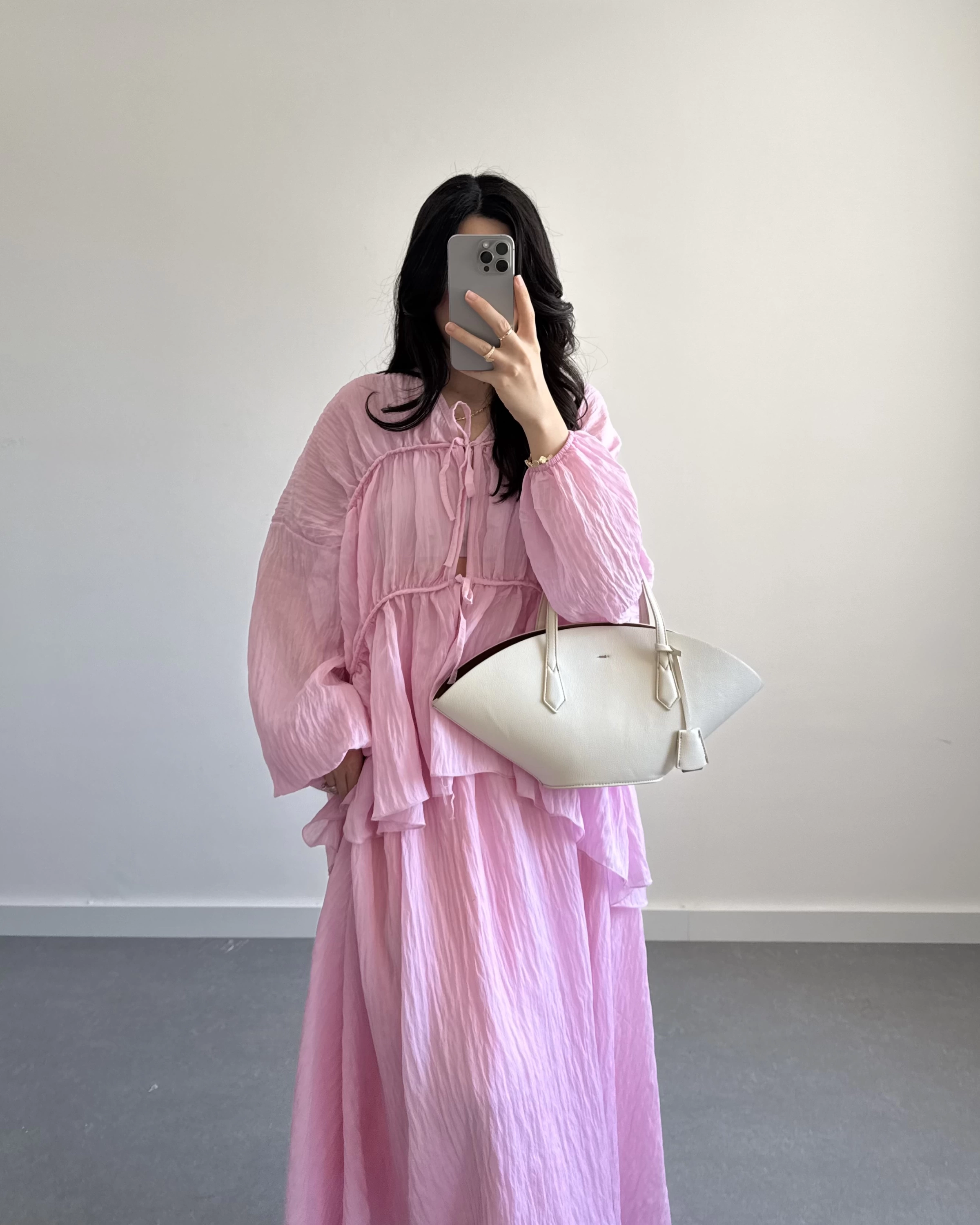 PLN PEMBE PİNTEREST CRUSH ETEK TAKIM