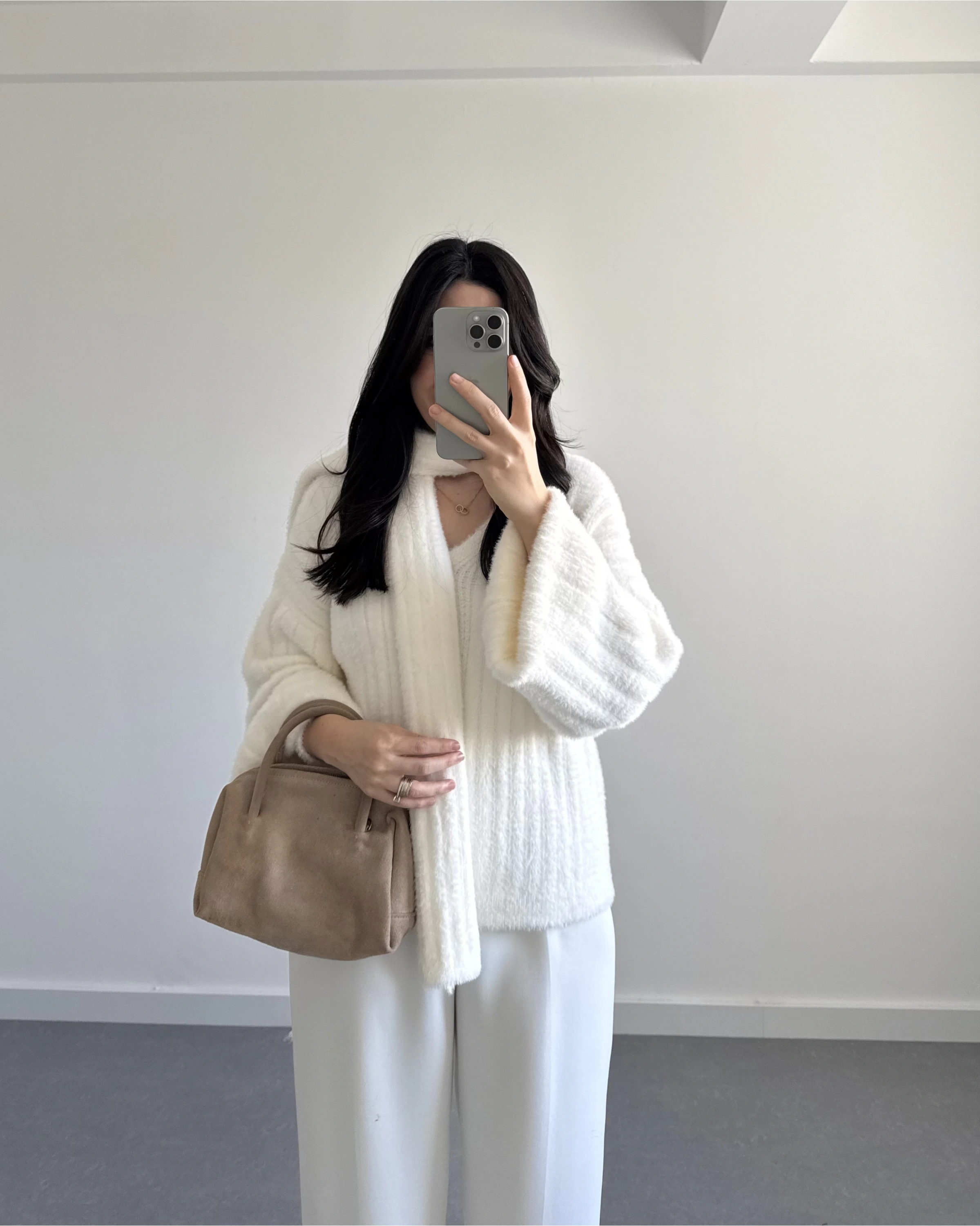 PREMİUM ATKILI HIRKA EKRU