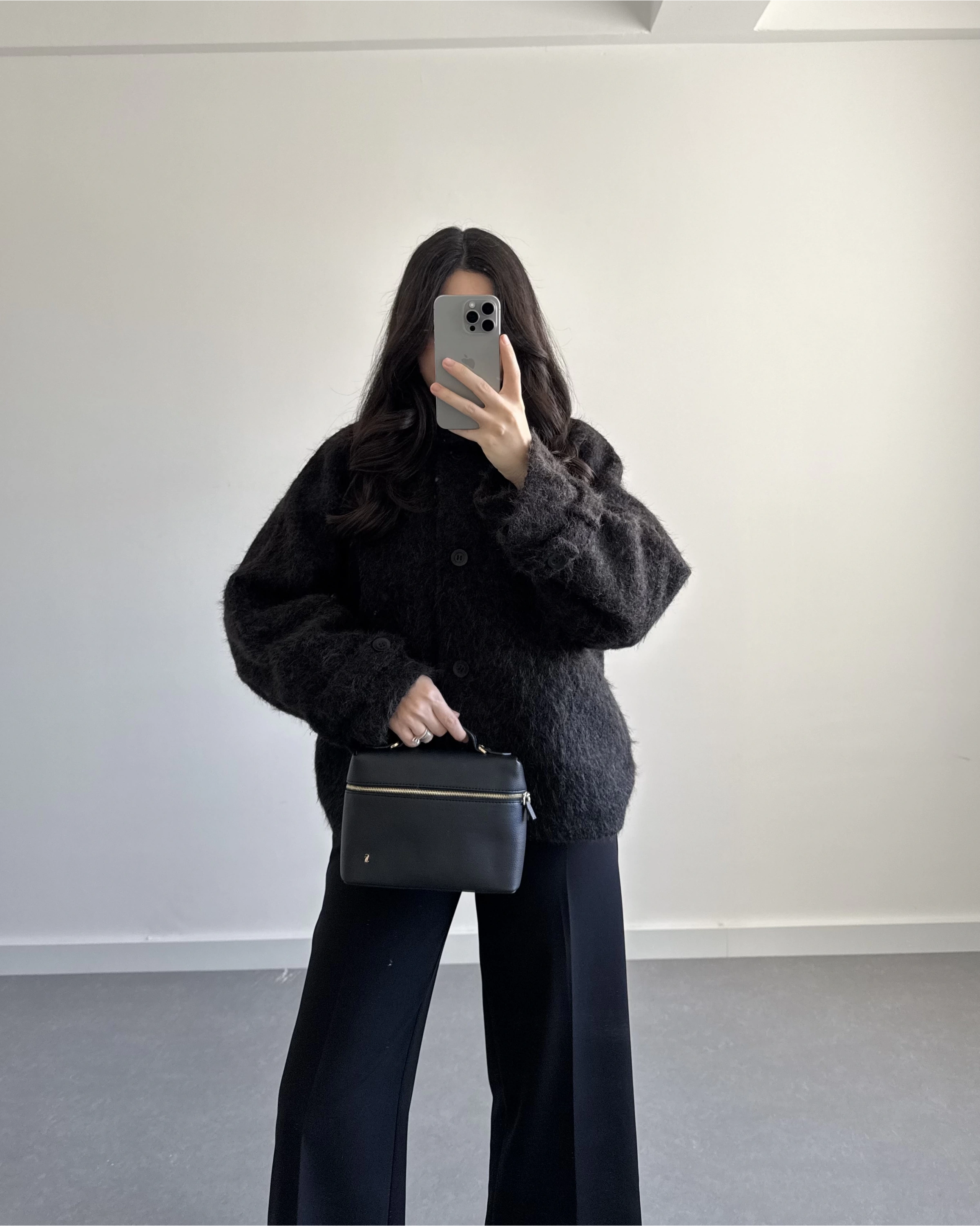 PREMİUM DÜĞMELİ KAŞE CEKET SİYAH